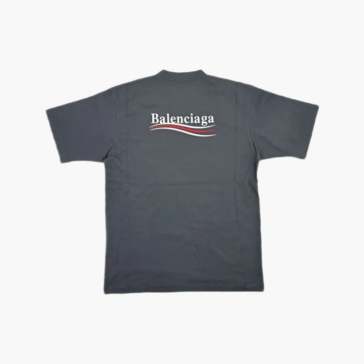 Balenciaga Balenciaga Balenciaga SS22 Gray Embroidered Tshirt for Men Size US XXS / EU 40 - 3 Thumbnail