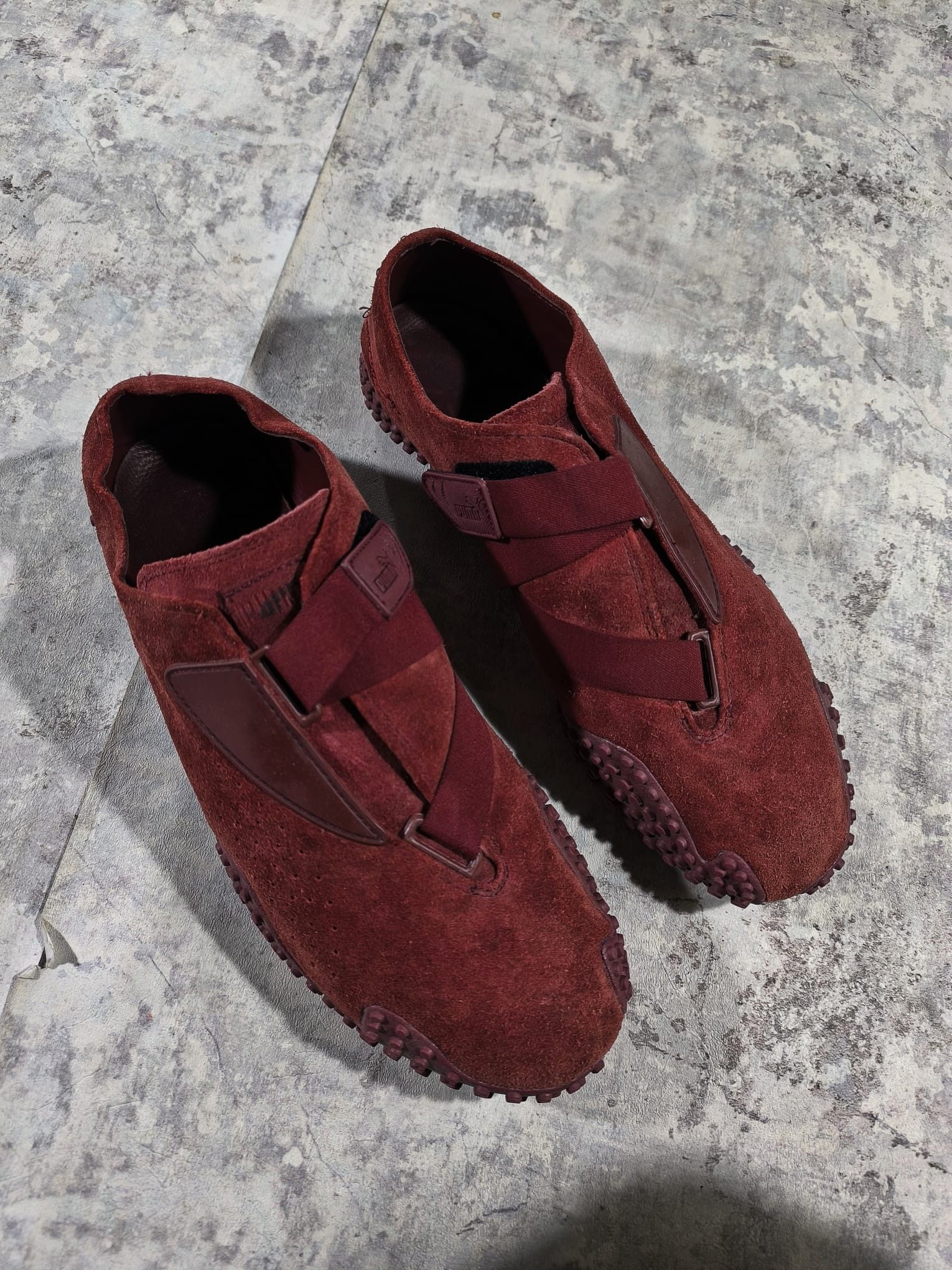 Puma vintage puma mostro burgundy red suede leather y2k Size US 12 / EU 45 - 7 Thumbnail