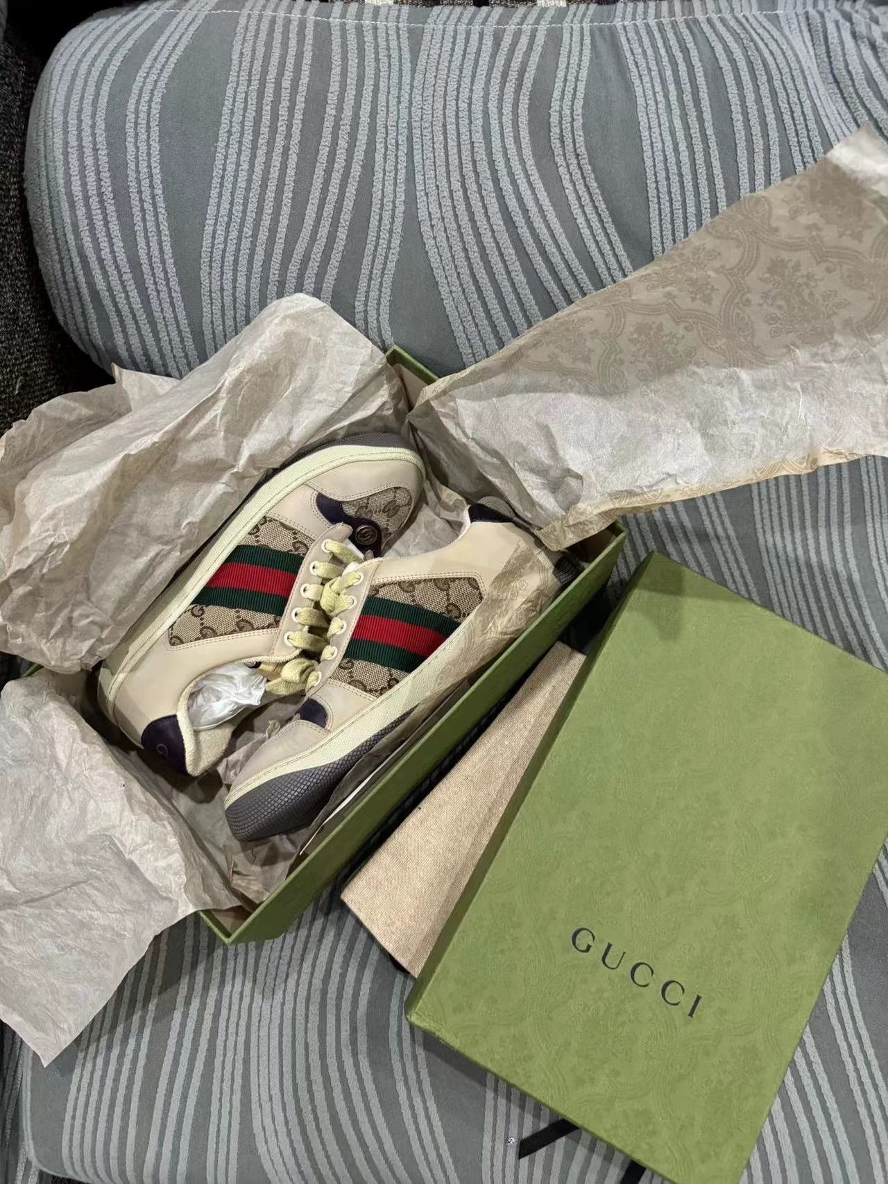 Gucci Gucci Screener Sneakers 37, Worn 2x, Dry Cleaned Size US 6.5 / IT 36.5 - 1 Thumbnail