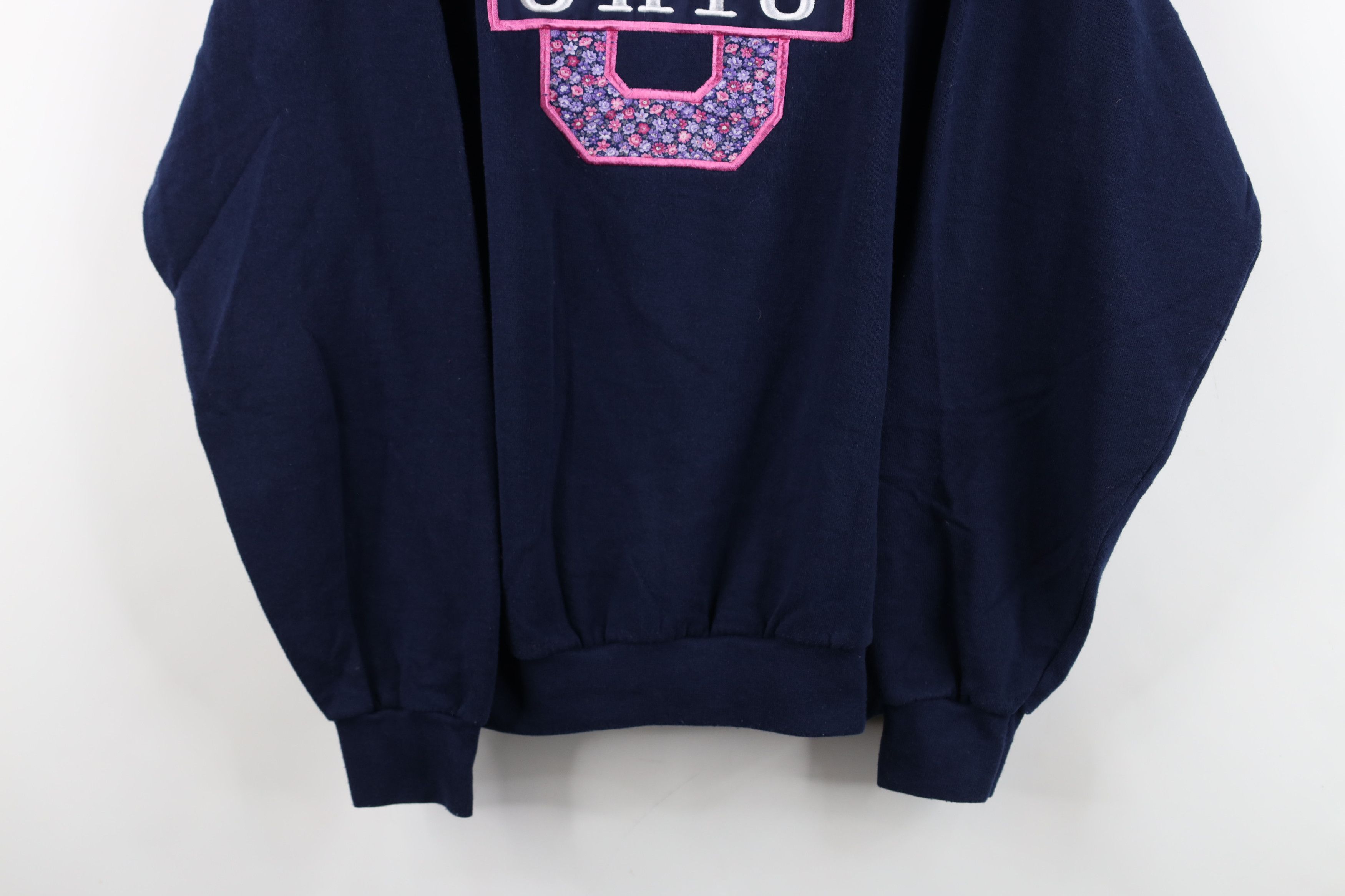 Vintage Vintage 90s Spell Out Flower Ohio Layered Sweatshirt USA Size M / US 6-8 / IT 42-44 - 3 Thumbnail