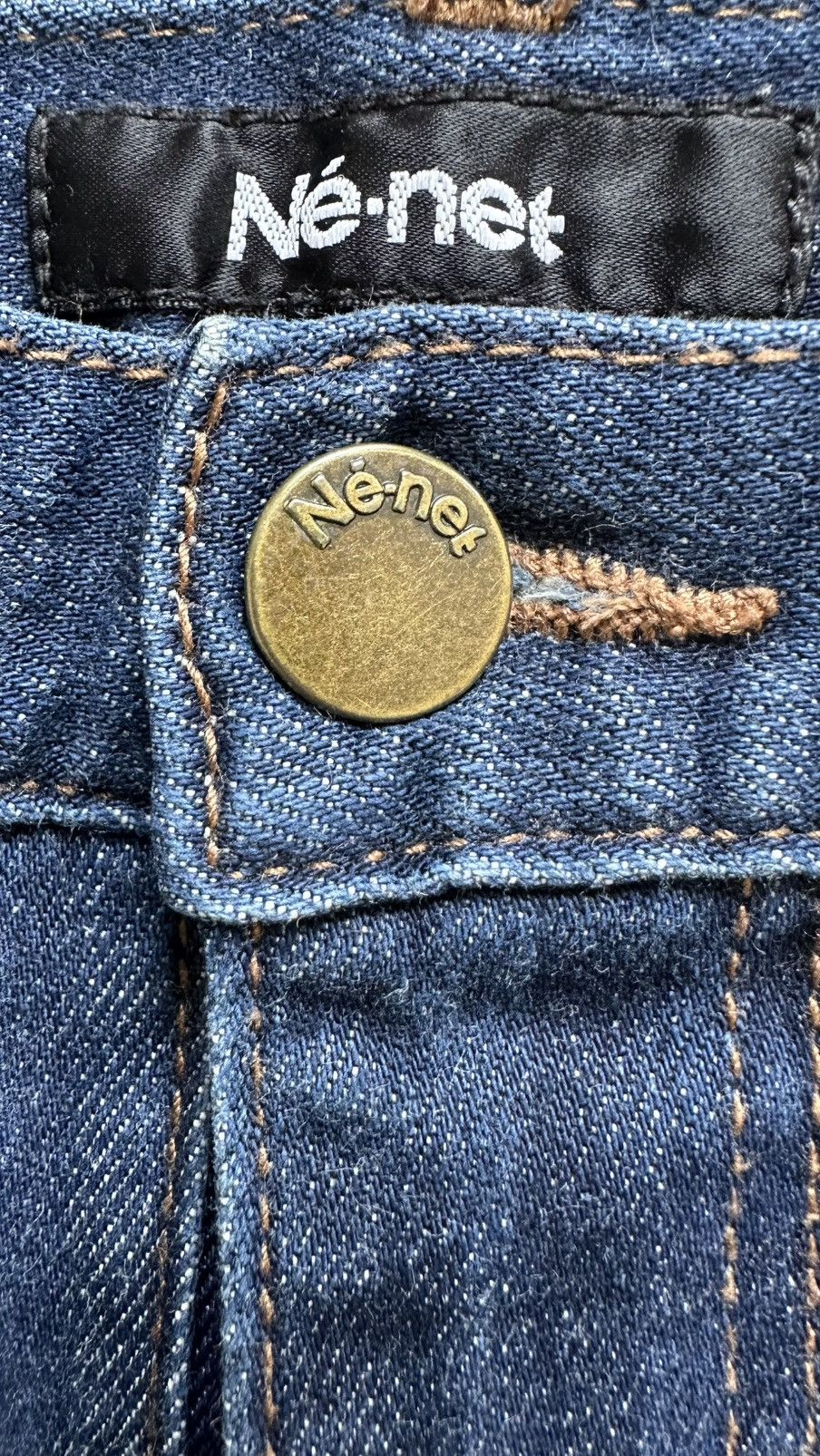 Ne-Net VINYAGE NE-NET ISSEY MIYAKE BLUE STRAIGHT JEANS Size US 28 / EU 44 - 6 Thumbnail