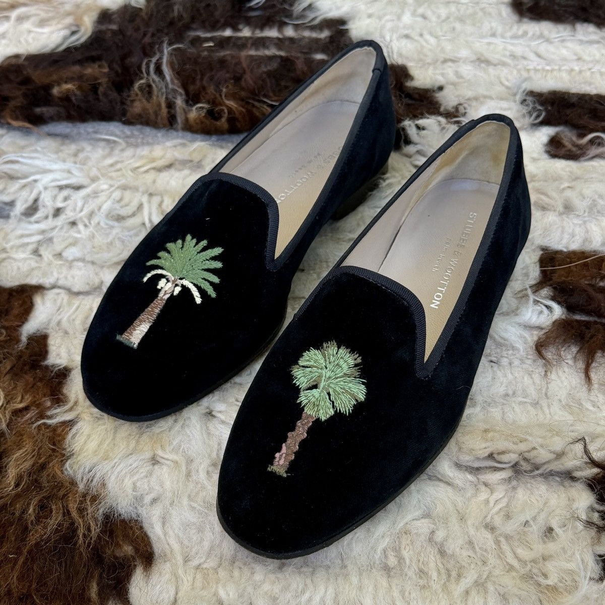 Stubbs & Wootton Stubbs & Wootton Formal Palm Beach Emblem Slip Ons Size US 8 / EU 41 - 1 Thumbnail