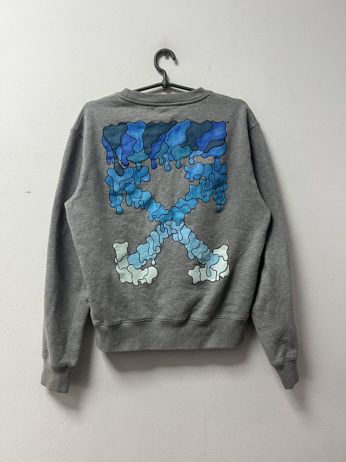 Off-White Off White Sweatshirt Big Logo Size S Gray Men Size US S / EU 44-46 / 1 - 1 Thumbnail