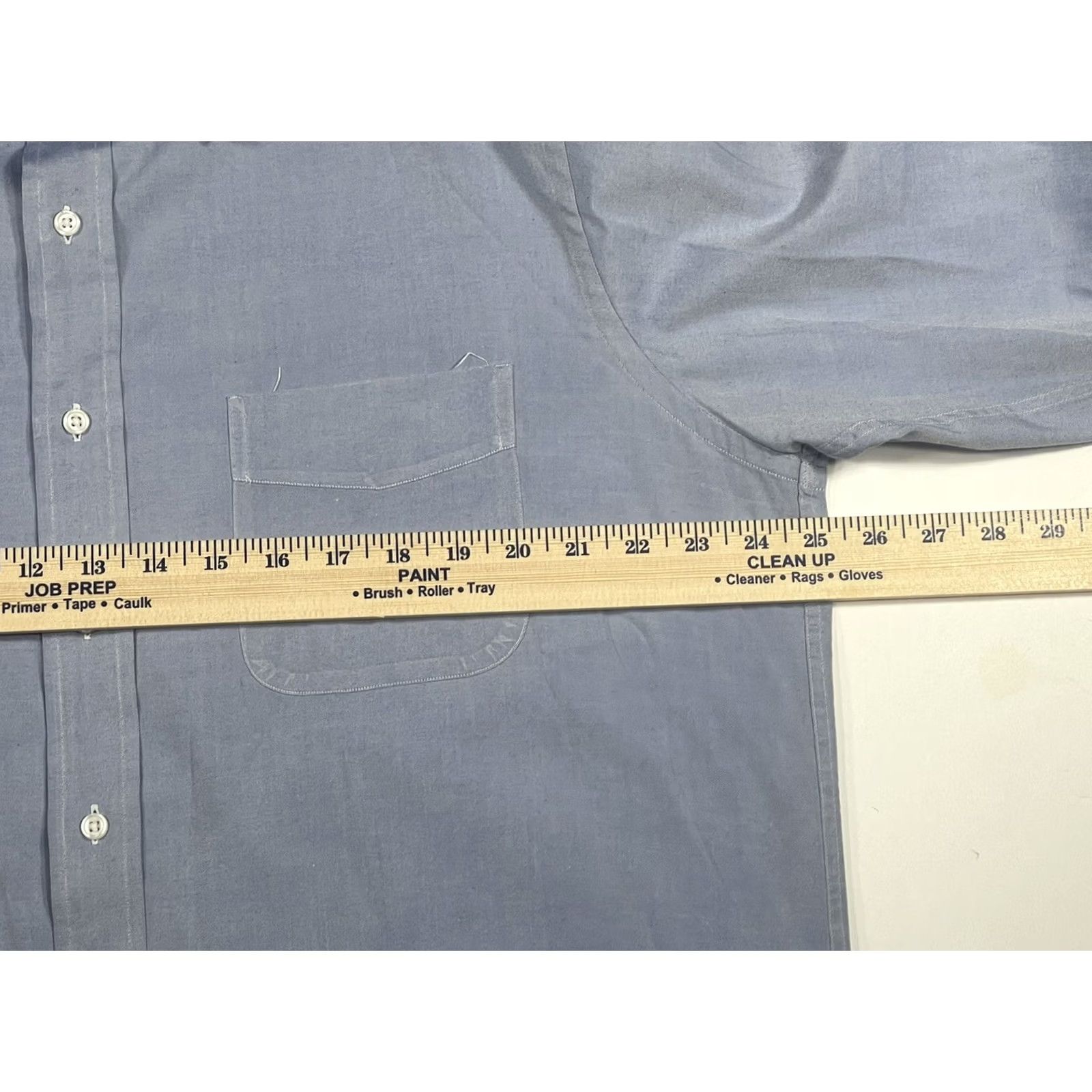 Vintage Huntington Pin Point Oxford Blue ButtonUp Long Sleeves DressShirt Mens 16 1/2-35 Shirt Men 16.5 Blue Size US XL / EU 56 / 4 - 6 Thumbnail