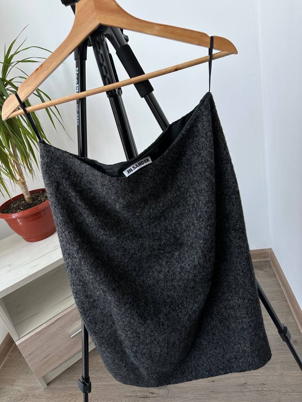 Jil Sander × Vintage Vintage Japanese Jil Sander Gray Alpaca Skirt Size 28" / US 6 / IT 42 - 6 Thumbnail