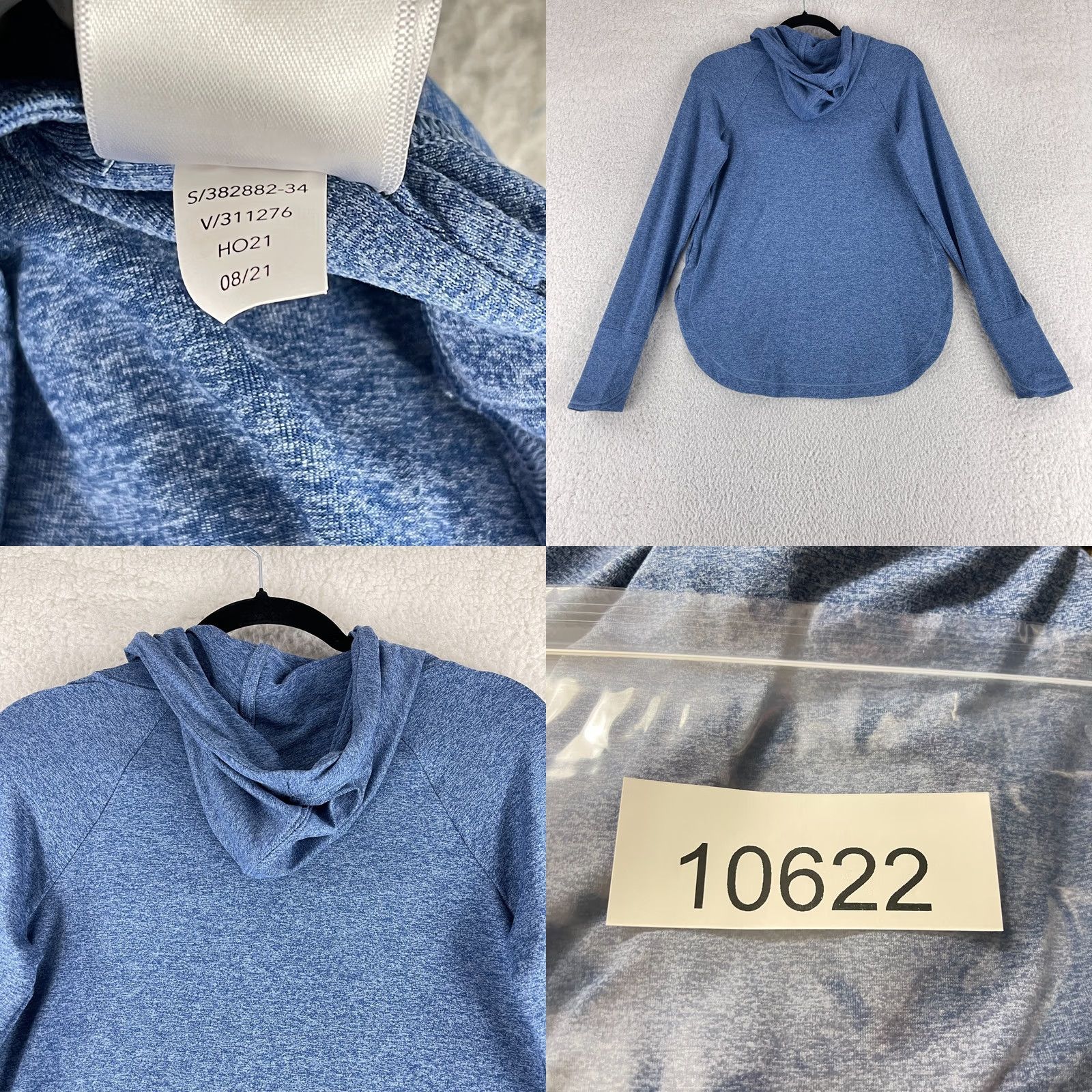 Athleta Athleta Uptempo Hoodie Sweatshirt Womens XS Blue Long Sleeve Hiking Outdoors Size XS / US 0-2 / IT 36-38 - 10 Thumbnail