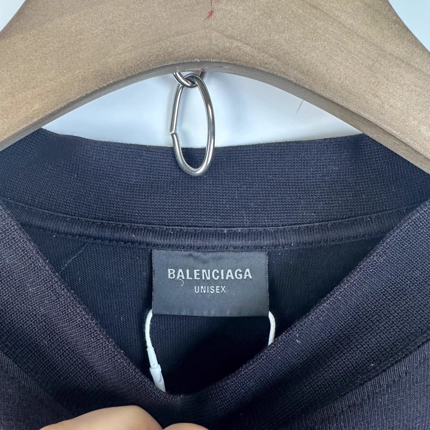 Balenciaga Balenciaga Black WiFi Logo Print Short Sleeve T-shirt K12 Size US S / EU 44-46 / 1 - 6 Thumbnail