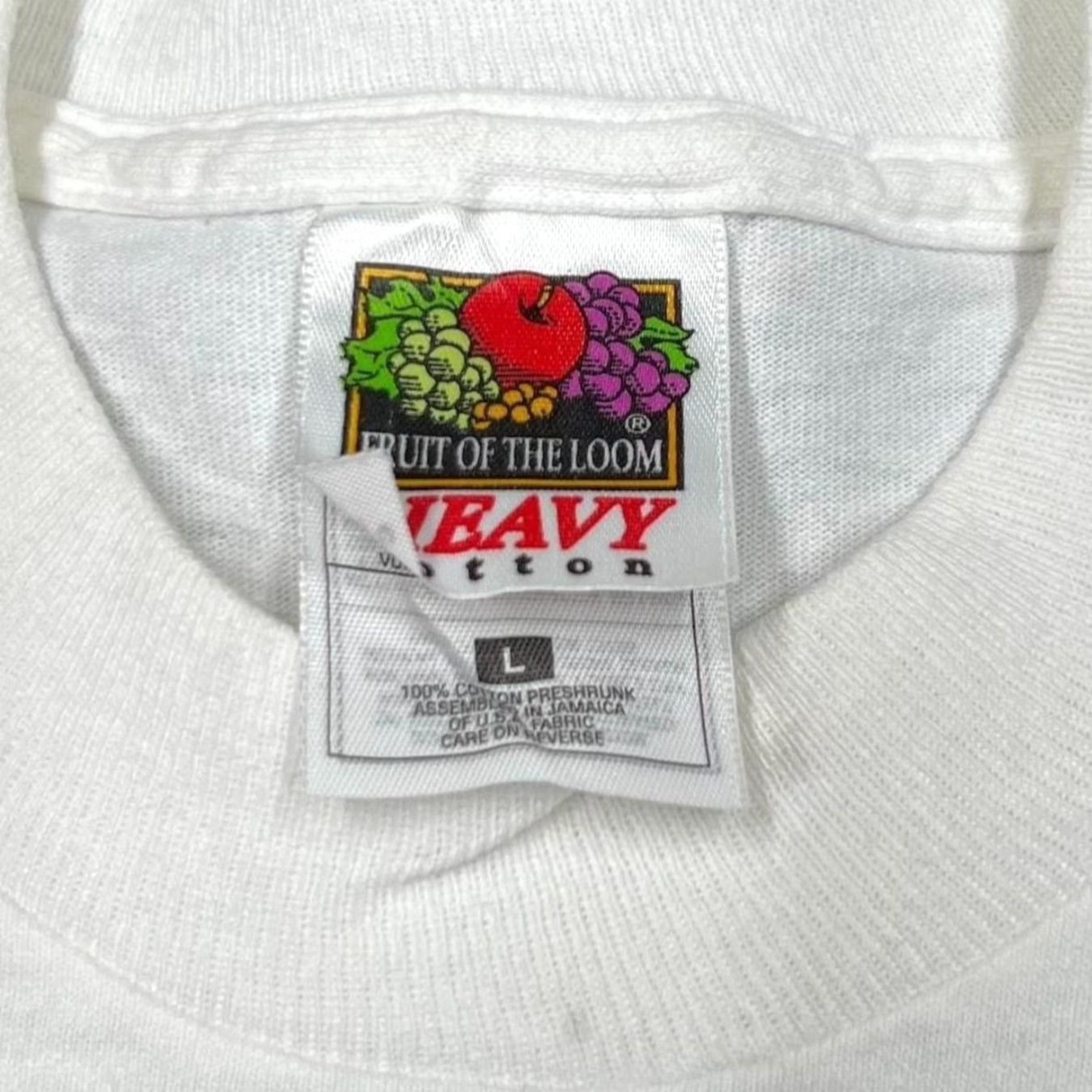 Fruit Of The Loom Vintage 90’s NDJCL Fortune Smiled Souvenir Graphic Single Stitch T-Shirt M White Mens Size US M / EU 48-50 / 2 - 6 Thumbnail