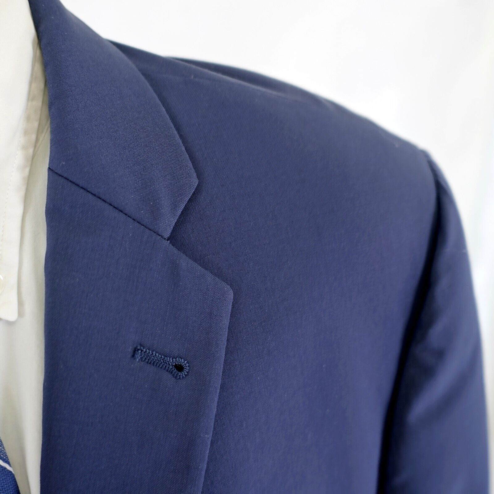 Joseph Abboud Joseph Abboud Marzotto 120s Wool Twill Blue 38S / Slim 40S B Size 38S - 2 Thumbnail