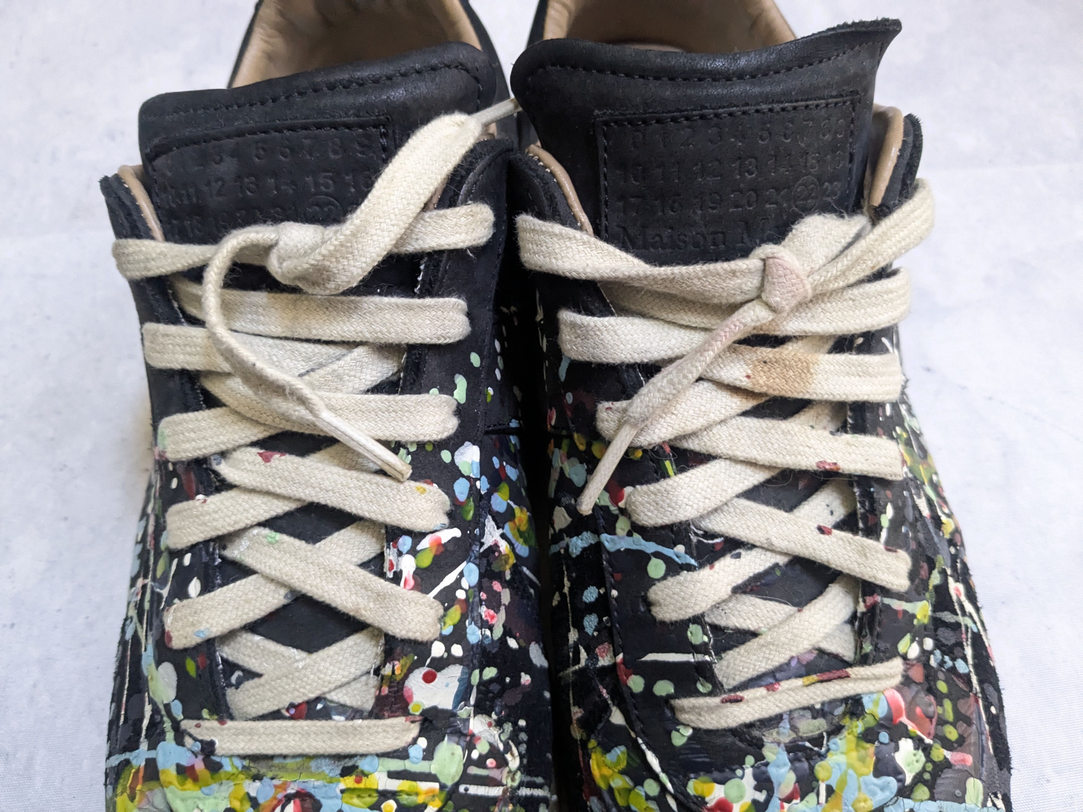 Maison Margiela Maison Margiela Replica GAT Paint Splatter 11 44 Black Size US 11 / EU 44 - 7 Thumbnail