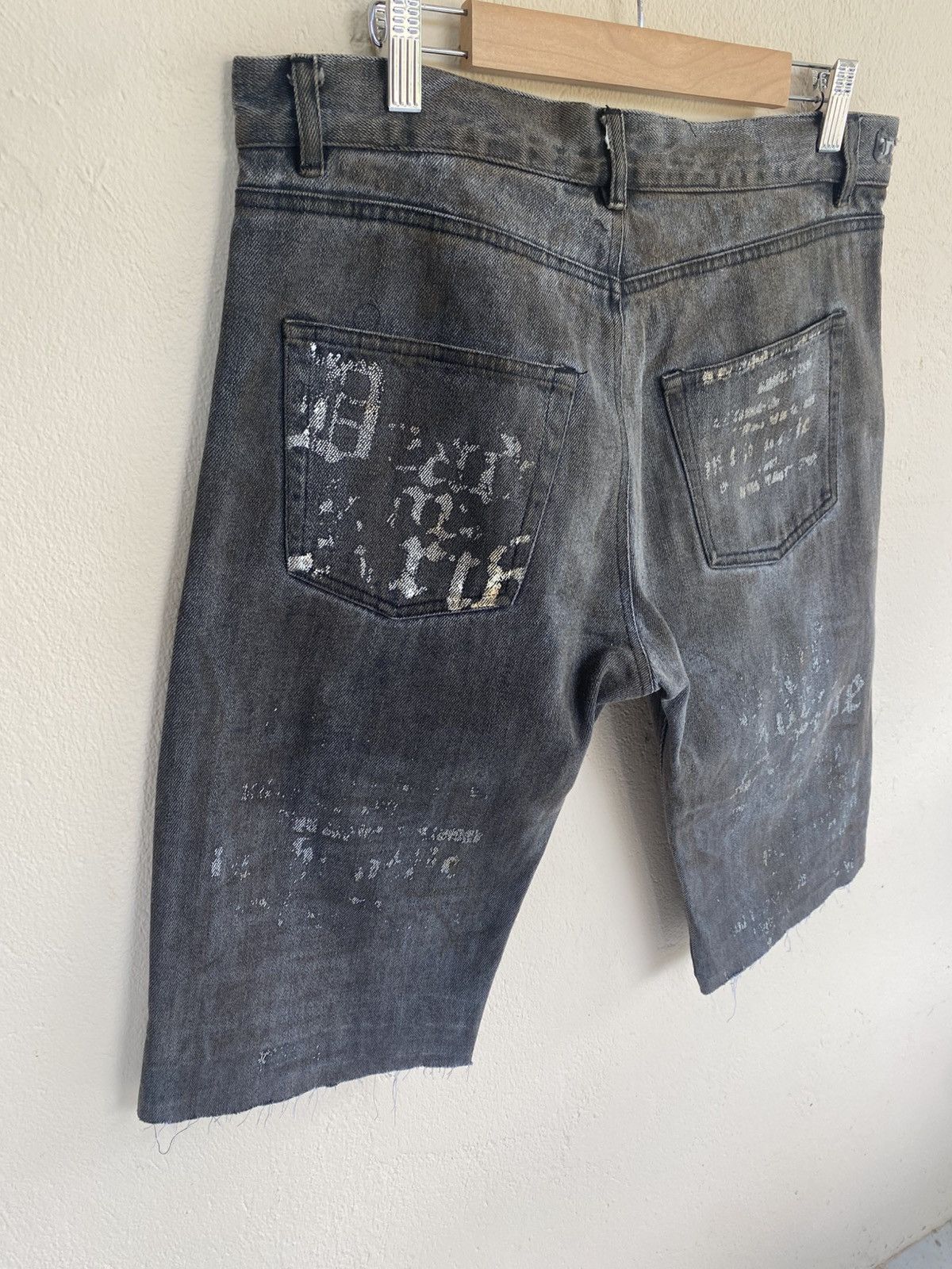 In The Attic IntheAttoc Rusty Punk Distressed Short Denim Size US 32 / EU 48 - 6 Thumbnail