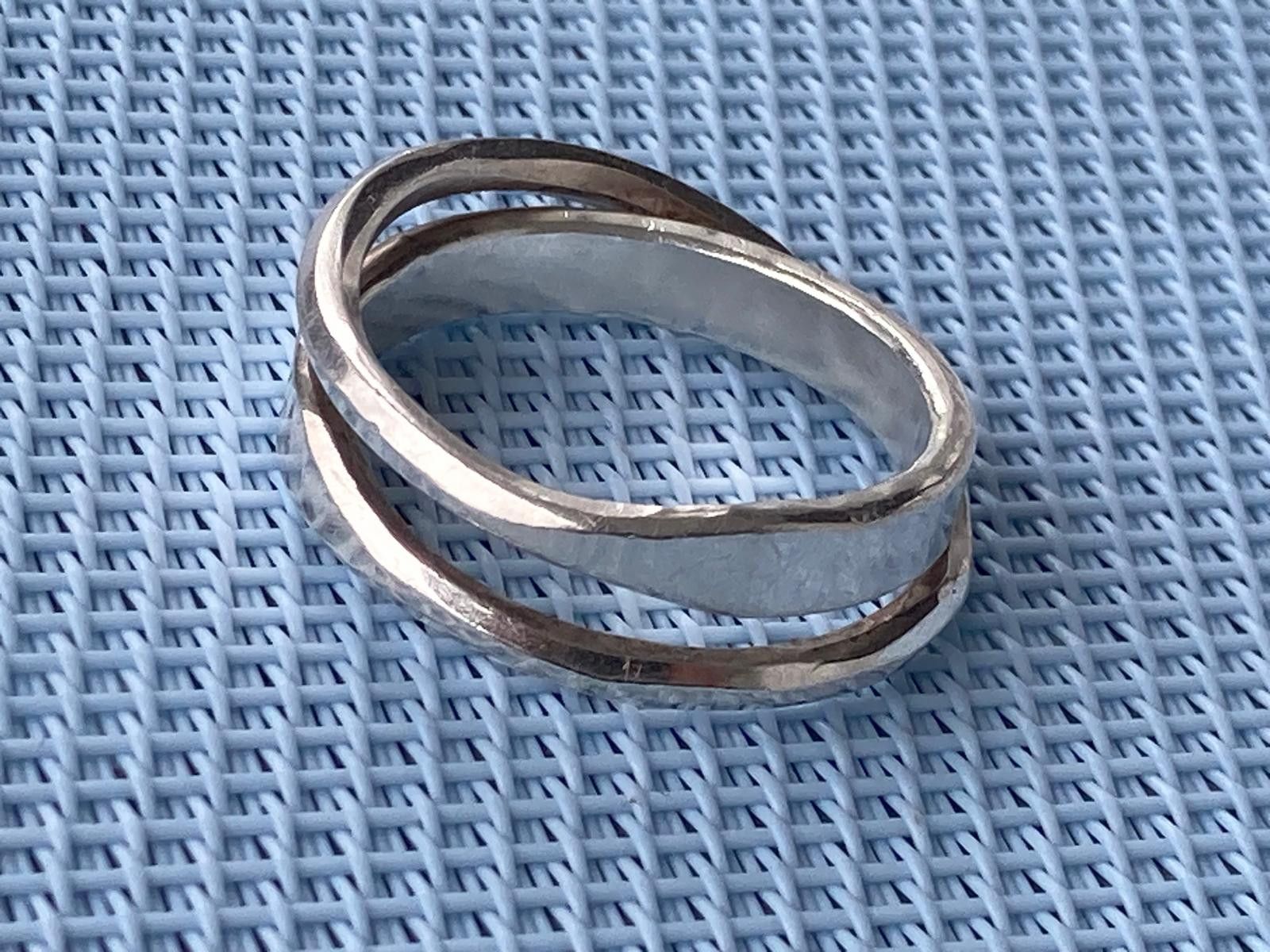 Werkstatt Munchen Werkstatt München duo interlacing 925 ring L Size ONE SIZE - 3 Thumbnail