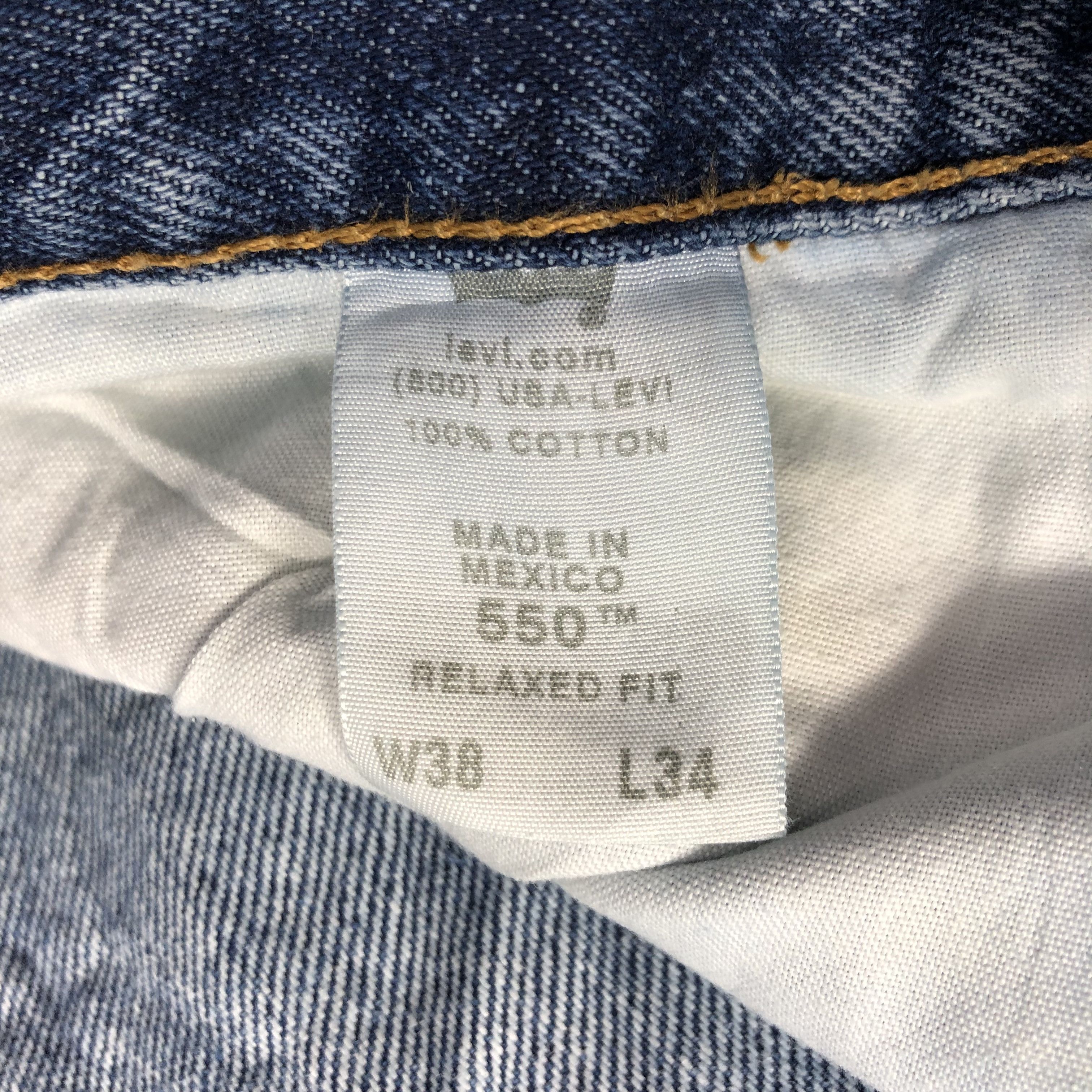 Levi's Vintage Blue Wash Levis 550 Jeans-J3019 Size US 39 - 10 Thumbnail
