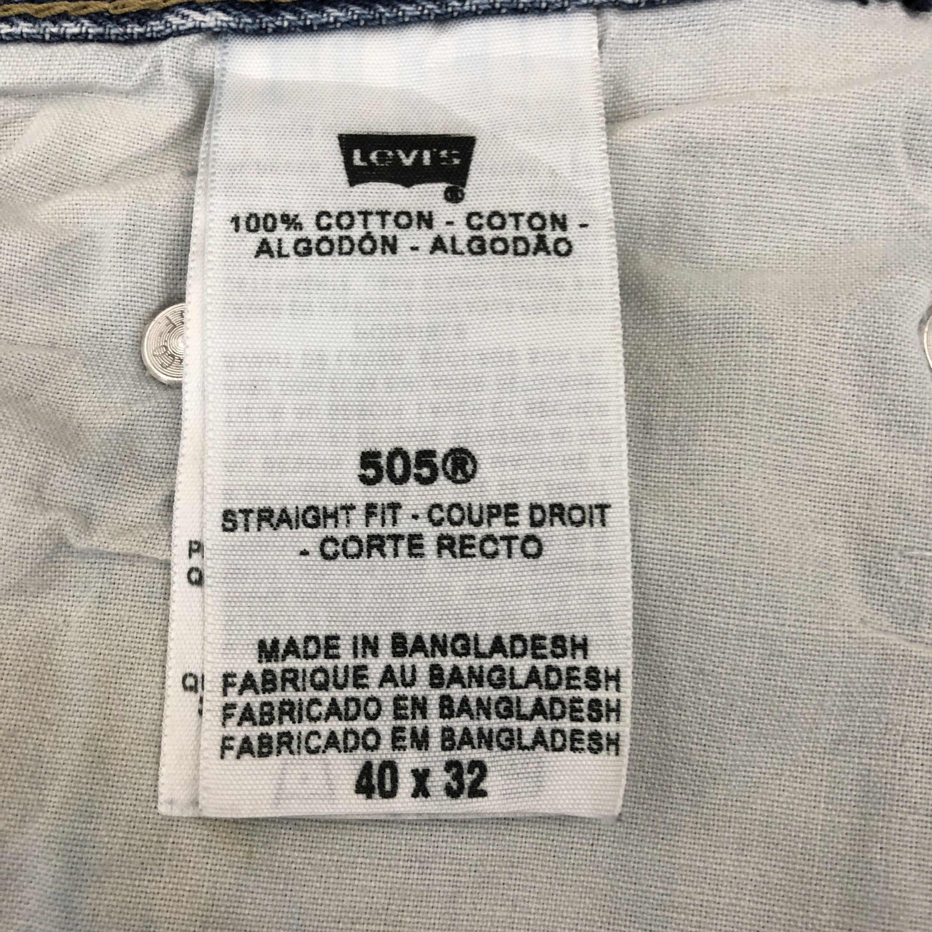Levi's × Vintage Vintage Y2K Levis Faded Jeans Light Wash Levi's 505 Denim Size US 38 / EU 54 - 10 Thumbnail