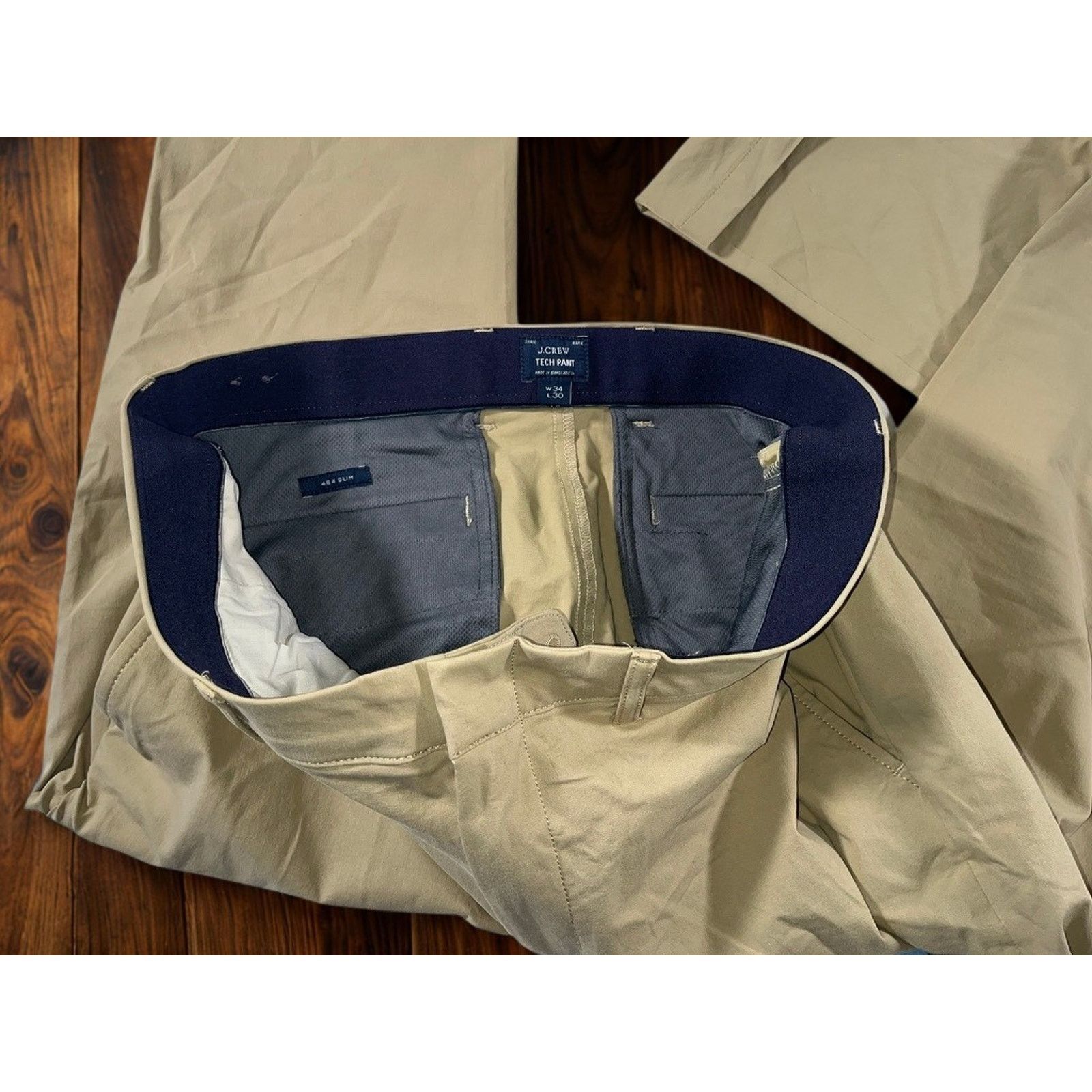 J.Crew J.Crew Tech Pants 34x30 484 Slim Performance Stretch Chino Size US 34 / EU 50 - 6 Thumbnail