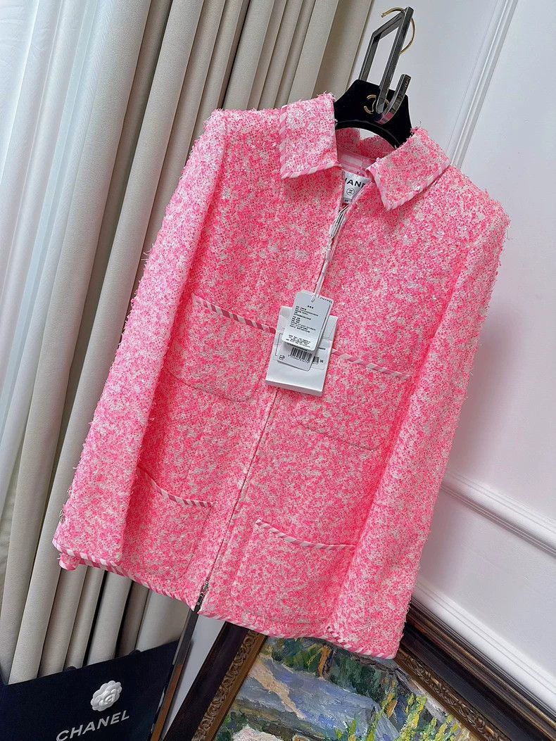 Chanel Chanel Roof series fluorescent pink soft tweed four-pocket Size XS / US 0-2 / IT 36-38 - 1 Thumbnail