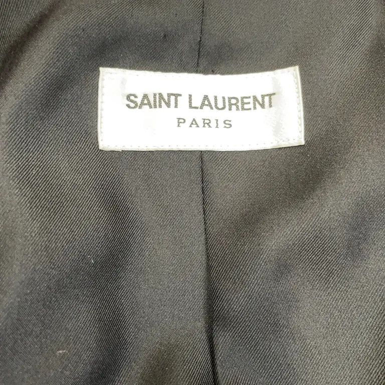 Saint Laurent Paris F/W16 Red Velvet Blazer Jacket x Hedi Slimane Size US S / EU 44-46 / 1 - 3 Thumbnail