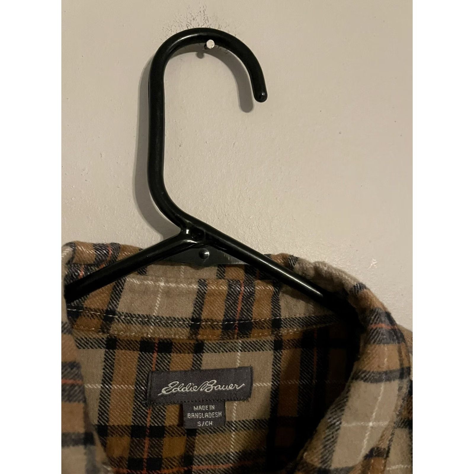 Eddie Bauer Eddie Bauer Flannel Shirt S Brown Beige Tan Plaid Button Up L/S Men's Small Size US S / EU 44-46 / 1 - 3 Thumbnail