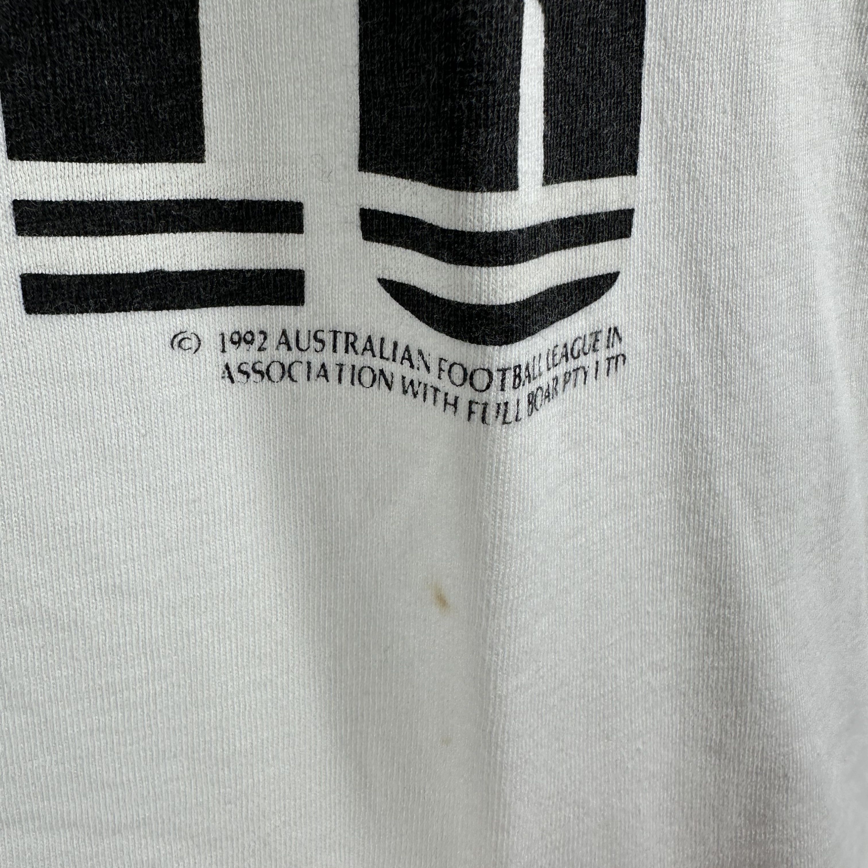 Vintage 1992 Collingwood Magpies AFL Australian Football League Tee Size US XL / EU 56 / 4 - 4 Thumbnail