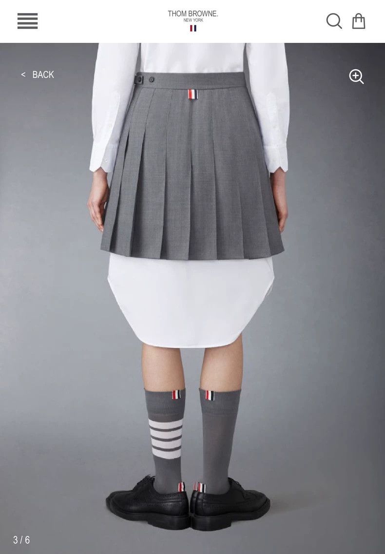 Thom Browne Thom Browne Classic pleated skirt 2503-Nextarrow Size 26" / US 2 / IT 38 - 9 Thumbnail