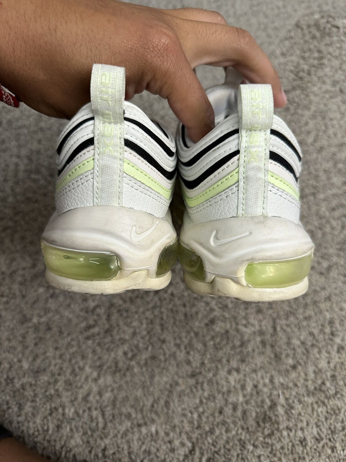Nike Nike airmax 97 volt green black white neon / size 4.5 men Size US 5 / EU 37 - 4 Thumbnail