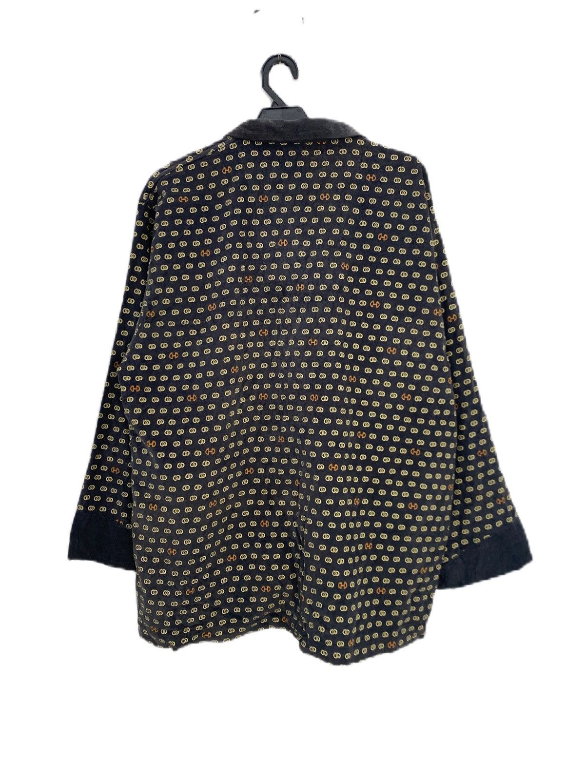 Celine × Vintage 🔥GRAIL Celine Monogrammed Overprint Corduroy Luxury Pyjamas Size US L / EU 52-54 / 3 - 2 Thumbnail