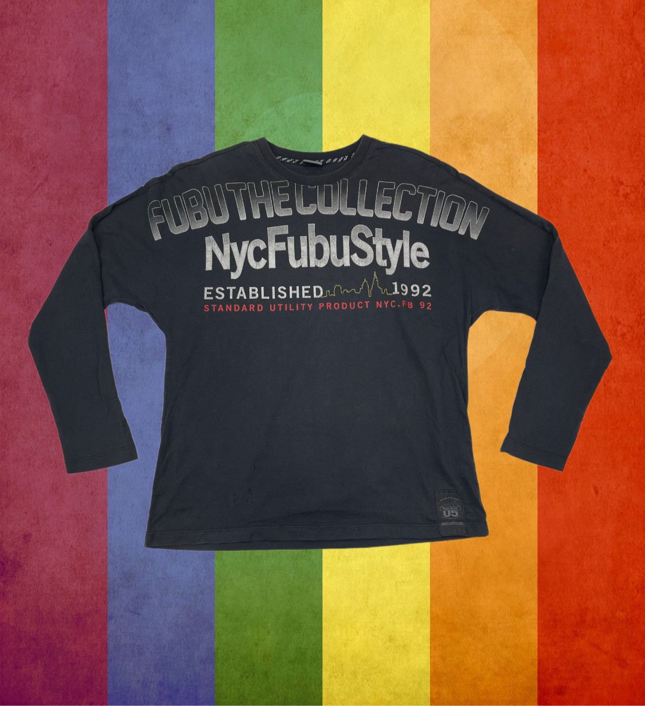 Fubu NYC FUBU STYLE Long Sleeve T Shirt #1562/AZ Size US XL / EU 56 / 4 - 1 Thumbnail