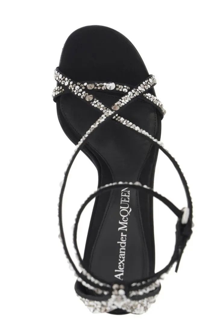 o1s22i1n0324 Armadillo Sandals in Black/Silver