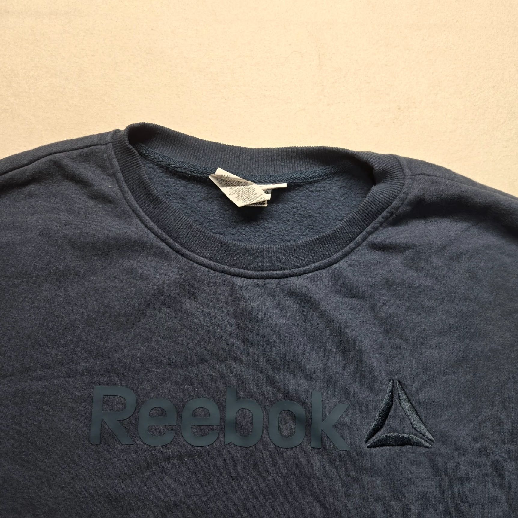 Reebok Reebok Sweater Solid Blue Knitted Pullover Long Sleeve Adult Men's XL Size Pullover Casual Fall Winter Golf Walking Breathable Mock Neck Collarless Size US XL / EU 56 / 4 - 2 Thumbnail