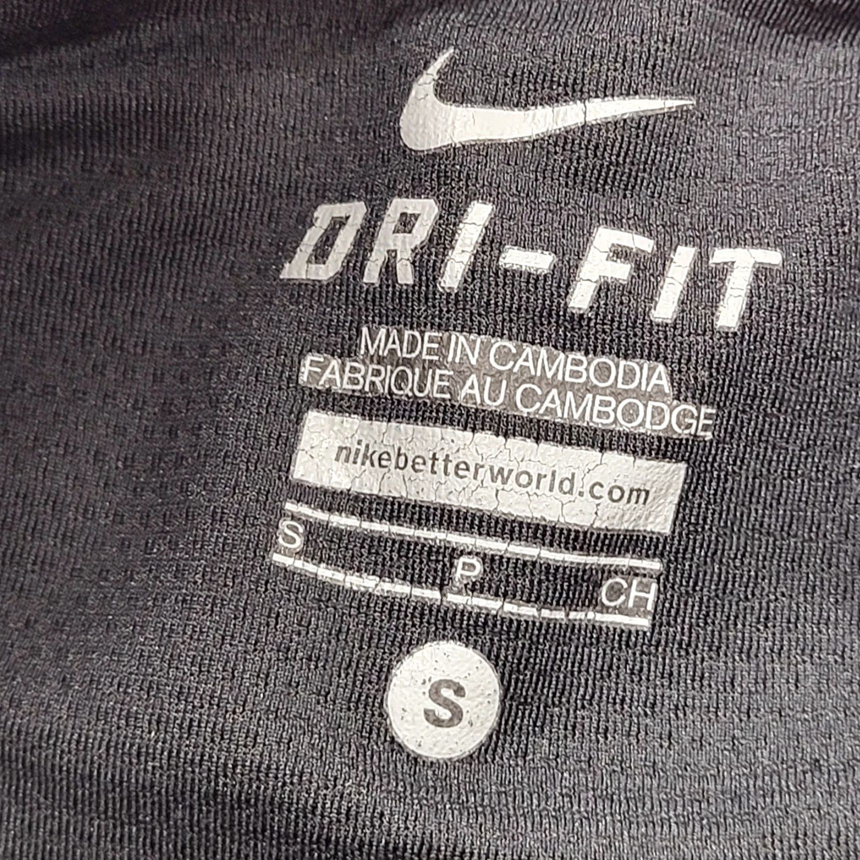 Nike Nike Capri Leggings Women's Small Dri-Fit Black Red Drawstring Zip Pocket Activewear Nike Dri-FIT Capris Womens Size 28" / US 6 / IT 42 - 2 Thumbnail