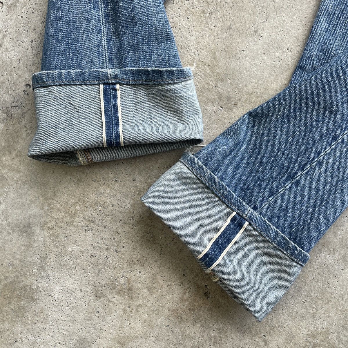 Japanese Brand Vintage Edwin 505xx Distressed Selvedge Jeans Faded Pants Size US 29 - 10 Thumbnail