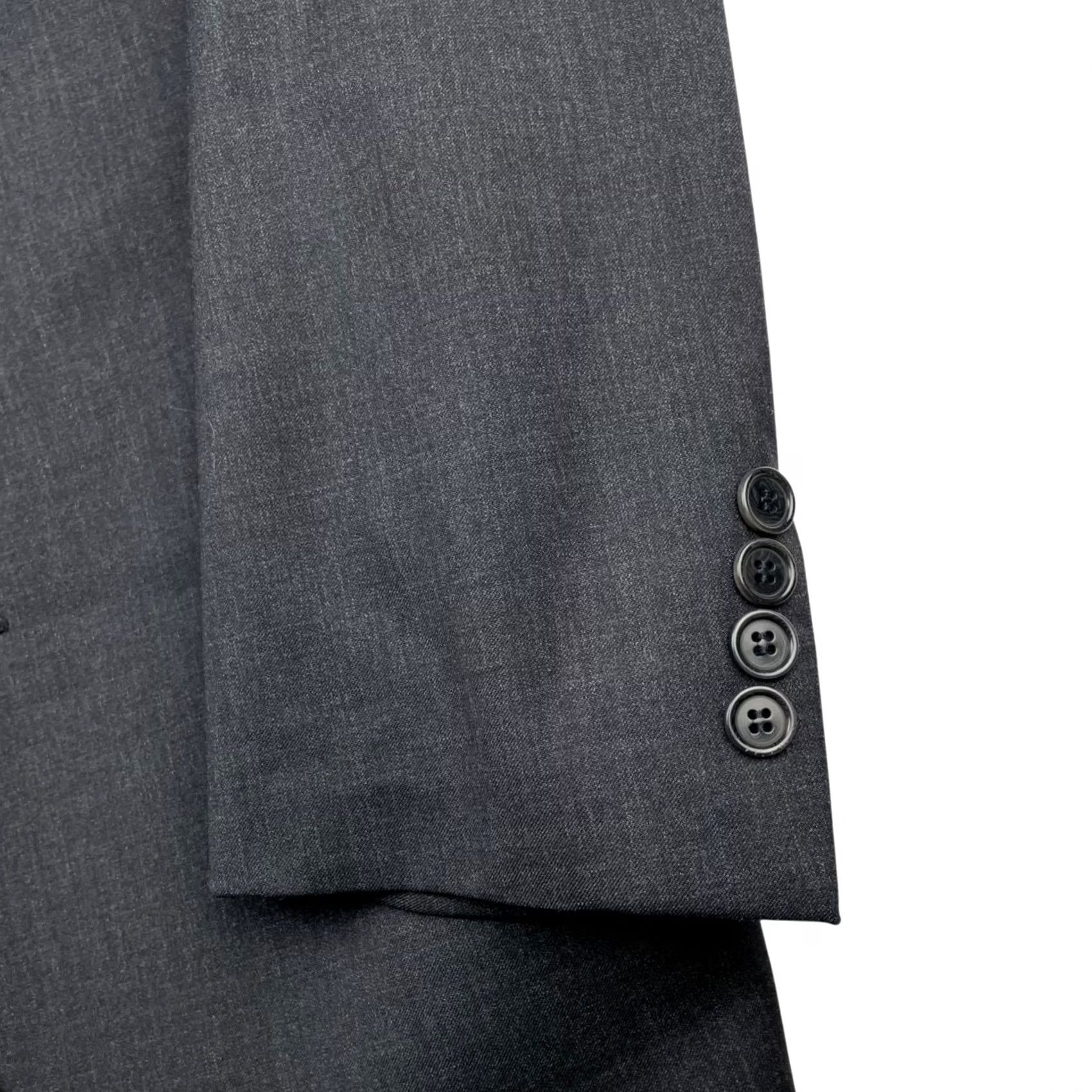 Brooks Brothers Brooks Brothers Men's 1818 Madison Suit Gray Wool 2-Button Jacket Pants 41x35 Notch Lapel Long Single-Breasted 2 Piece Italy Regular Mens Size 42R - 3 Thumbnail