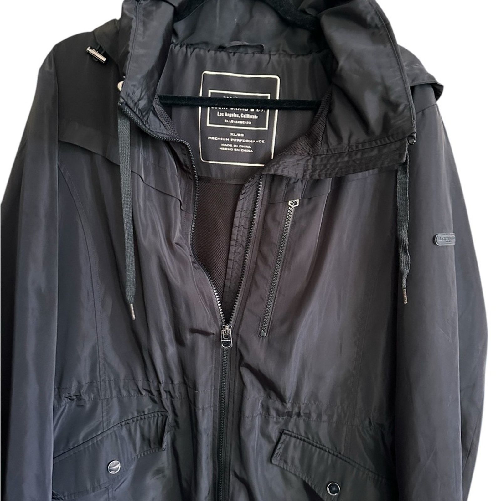 Lucky Brand Lucky Brand Anorak Windbreaker Jacket – Black –Size XL – EUC Size XL / US 12-14 / IT 48-50 - 5 Thumbnail