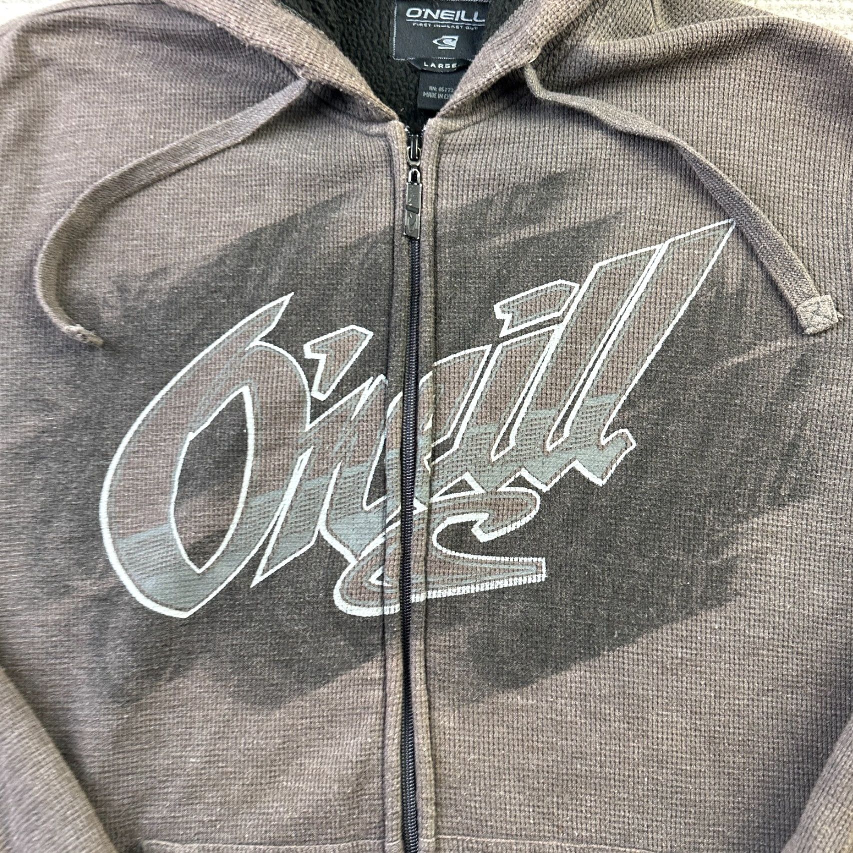 O'Neill VINTAGE O'Neill Hoodie Mens Large Brown Grunge Surf Skate Y2K Size US L / EU 52-54 / 3 - 5 Thumbnail