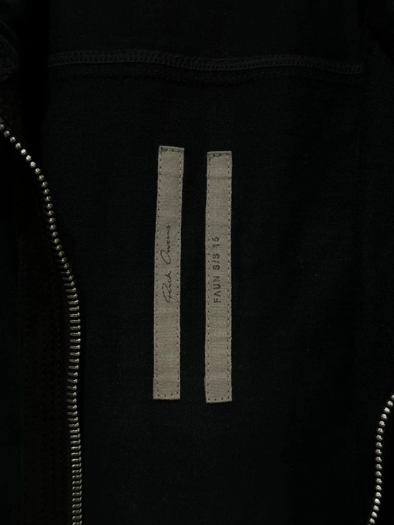 Rick Owens Rick Owens size 36 15ss mainline leather hood zipper hoodie Size US S / EU 44-46 / 1 - 7 Thumbnail