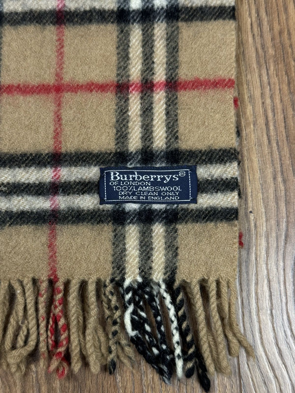 Burberry Vintage wool scarf Burberry’s 90s original luxury item Size ONE SIZE - 2 Thumbnail