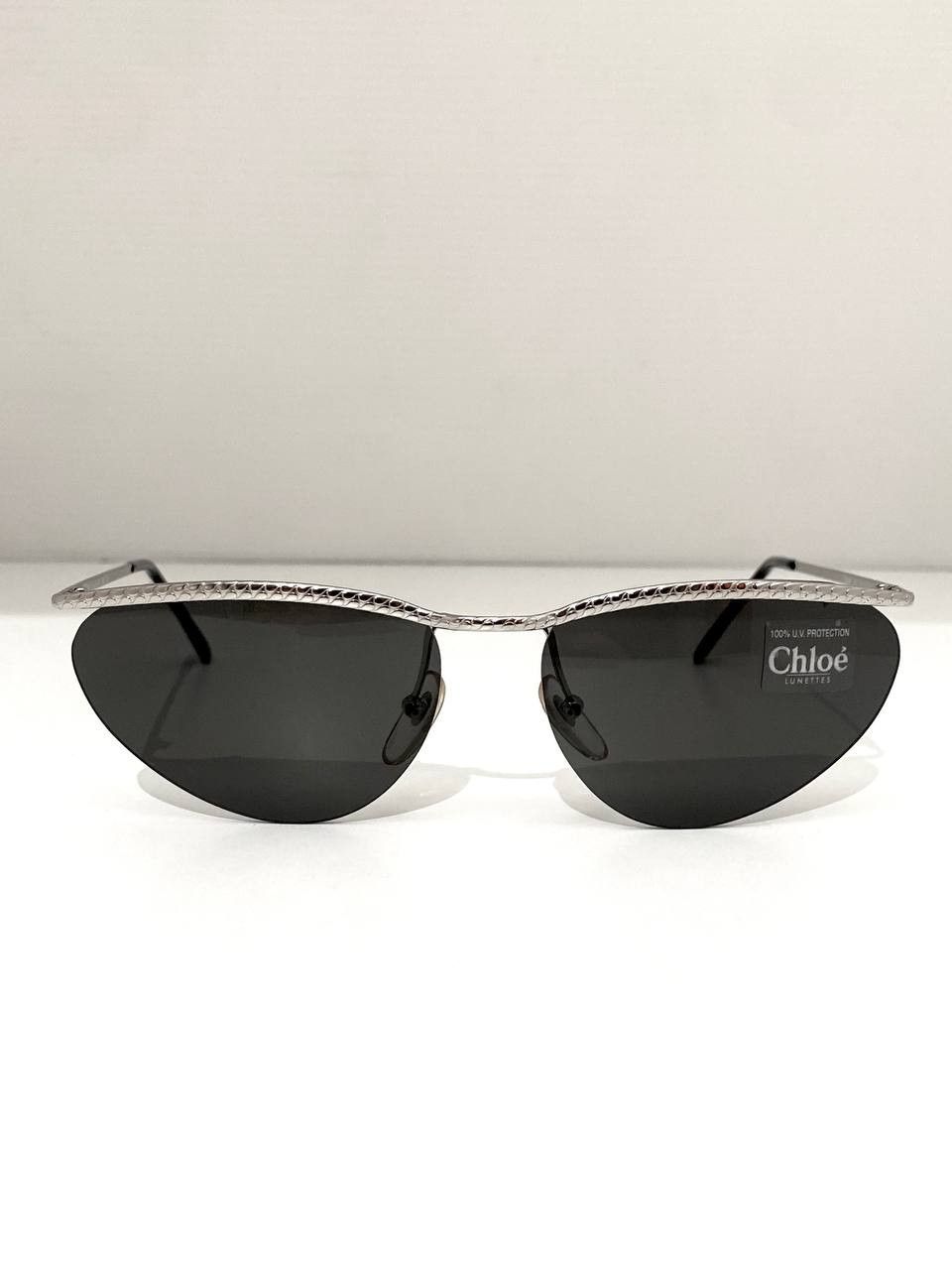 Chloe Chloe Rimless Cat Eye Retro Silver Vintage Sunglasses Y2K Size ONE SIZE - 4 Thumbnail