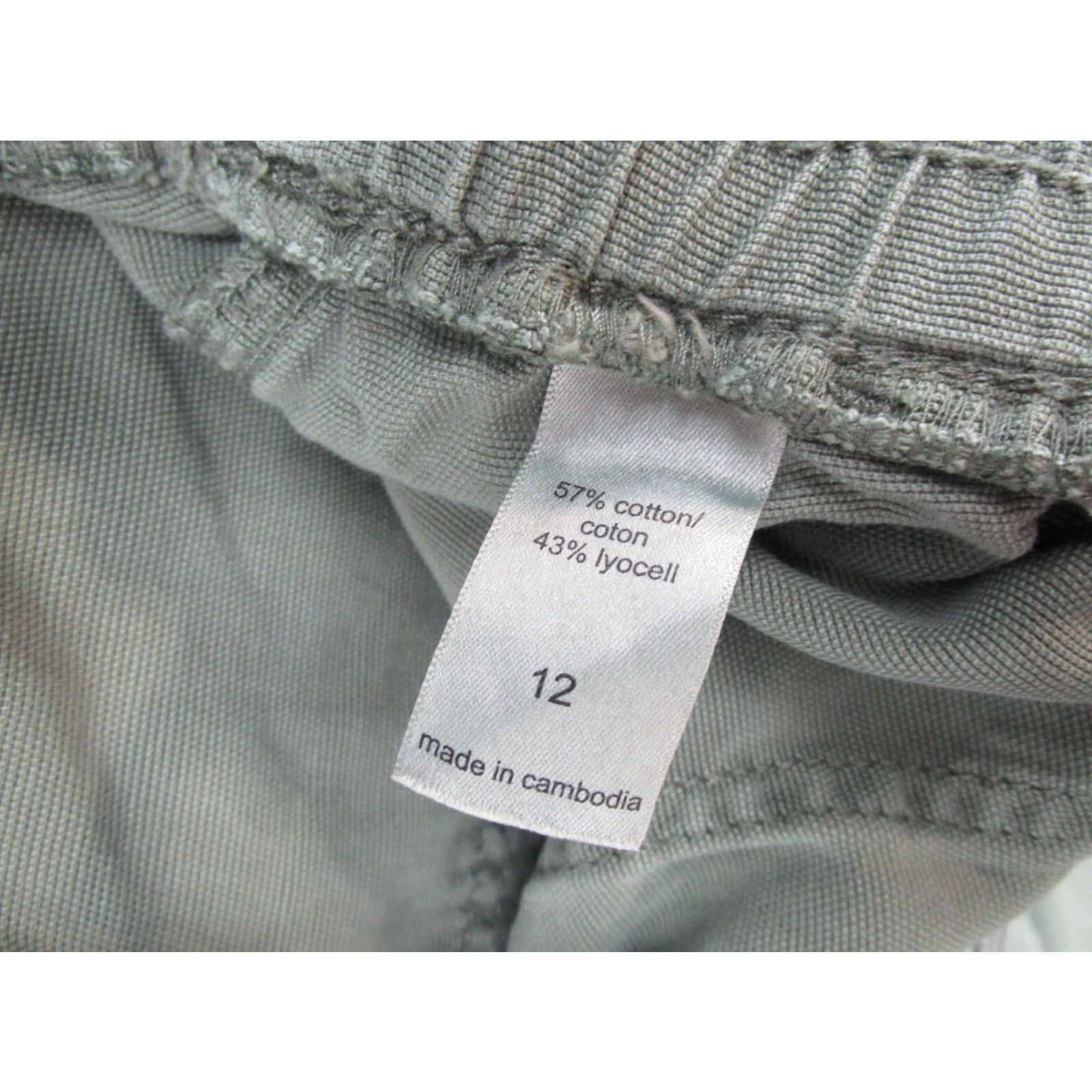 Vintage Maurices Women’s Green Jogger Pants Size 12 Lyocell Blend Elastic Waist Drawstring Size 34" / US 12 / IT 48 - 5 Thumbnail