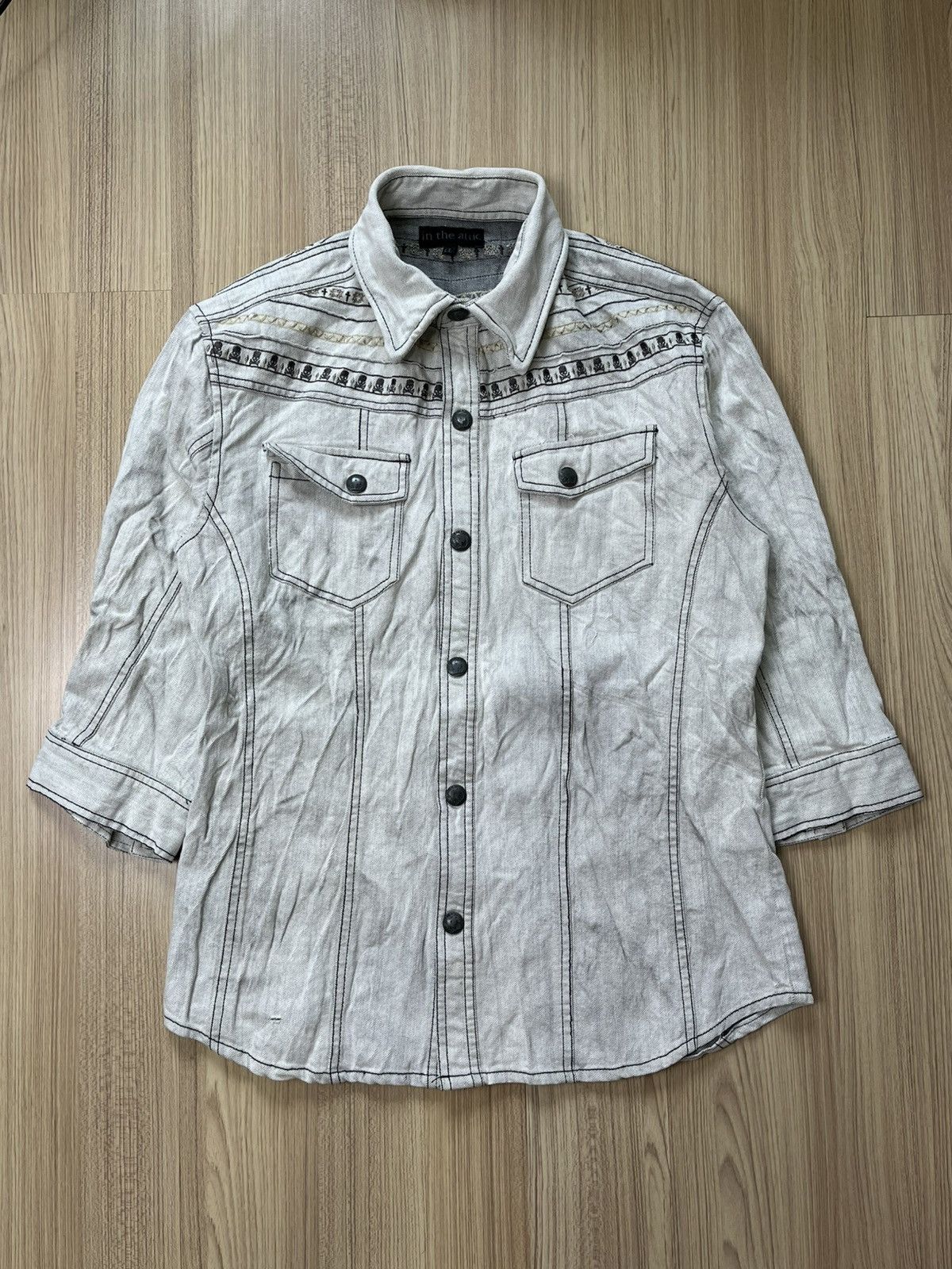 Japanese Brand In The Attic Embroidered Denim Jacket Size US XS / EU 42 / 0 - 1 Thumbnail