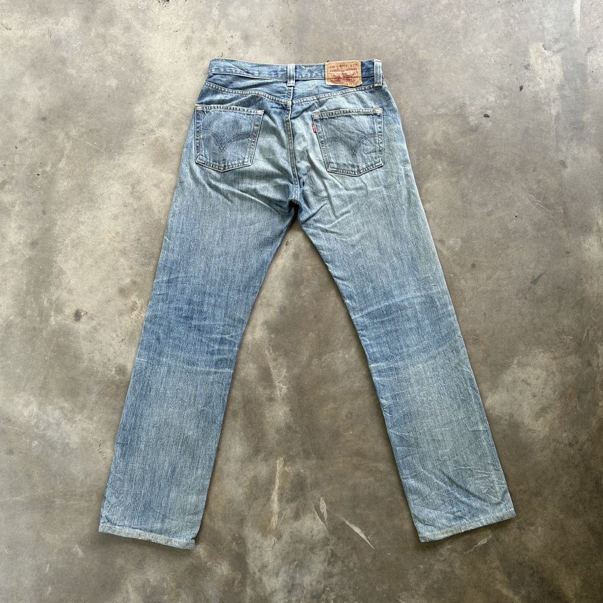 Japanese Brand Vintage Levi’s 501 Distressed Faded Denim Jean Pant Size US 30 / EU 46 - 9 Thumbnail