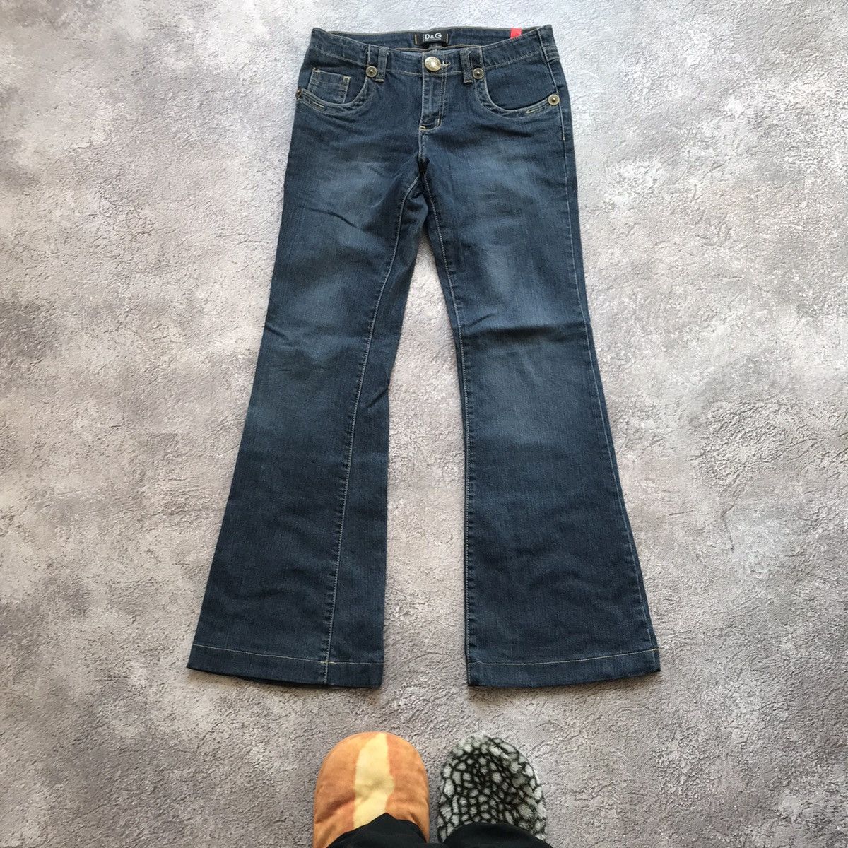 Vintage Vintage 90s Dolce Gabbana Wide Leg Baggy Jeans Streetwear 28 Size 28" / US 6 / IT 42 - 2 Thumbnail