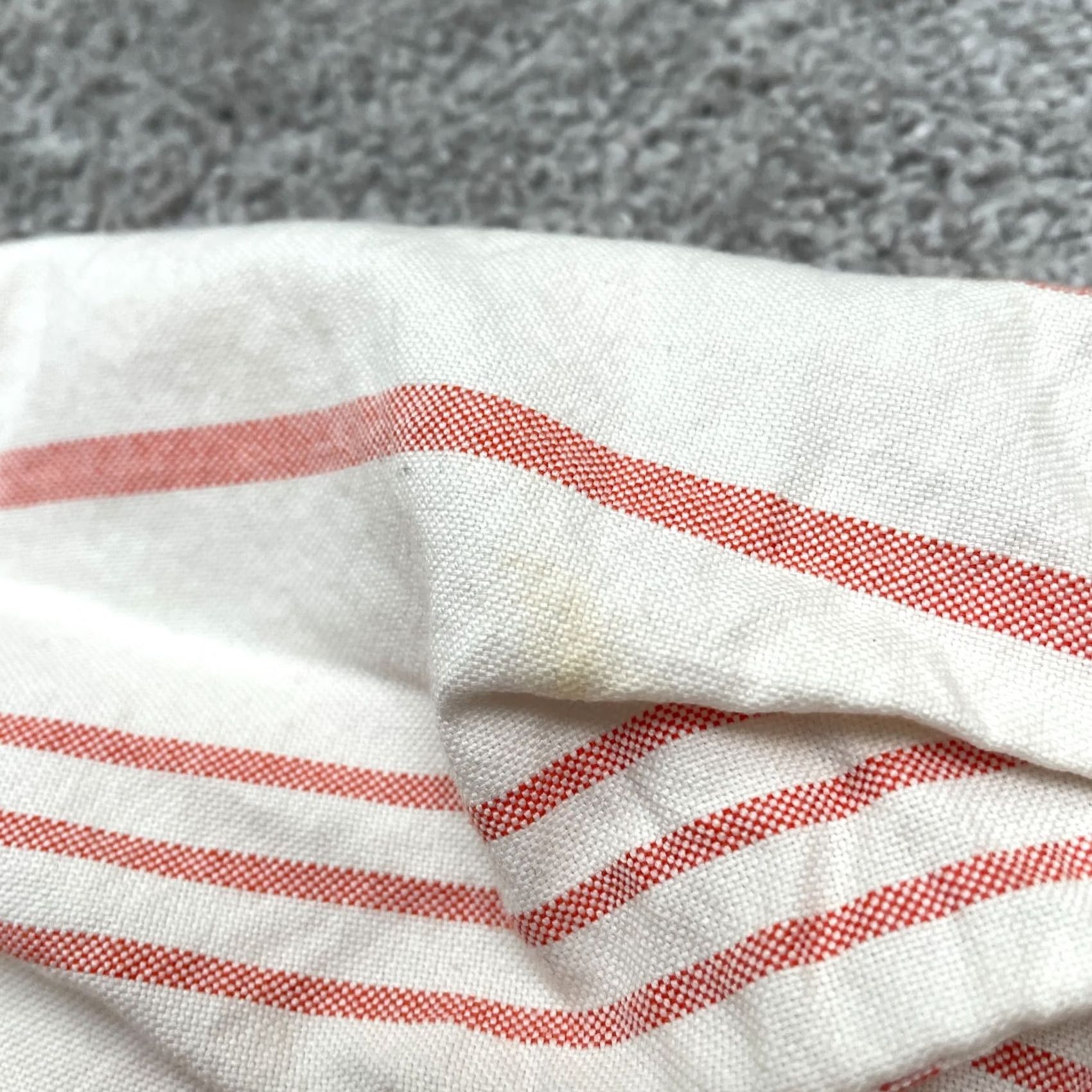 J.Crew J.Crew Shirt Womens XXS White Peach Striped Collarless Long Sleeve Button-Up Casual Size XXS / US 00 / IT 34 - 4 Thumbnail
