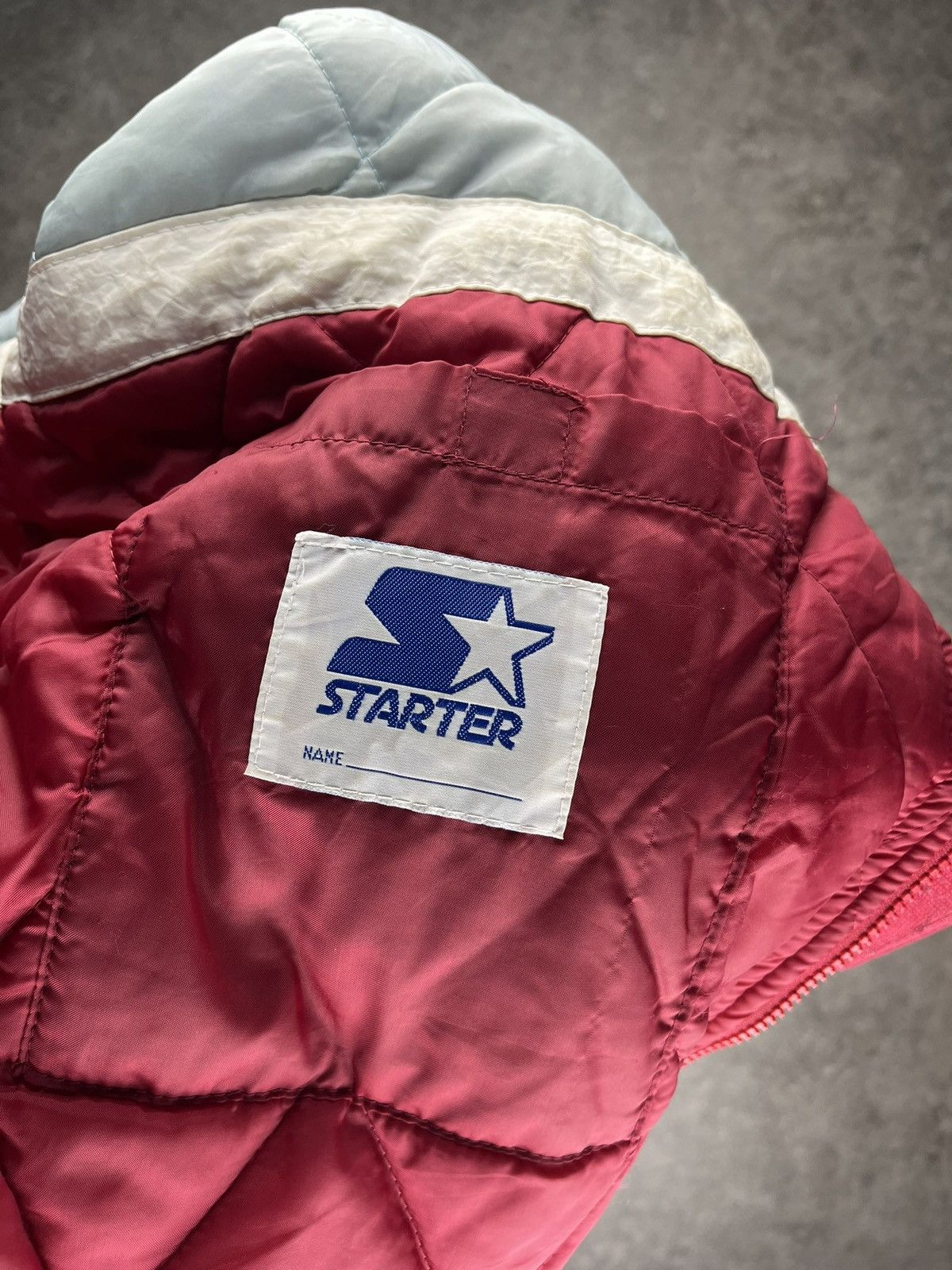 Starter Starter Alabama Tide Football College Jacke - Rot - Vintage Size US L / EU 52-54 / 3 - 6 Thumbnail