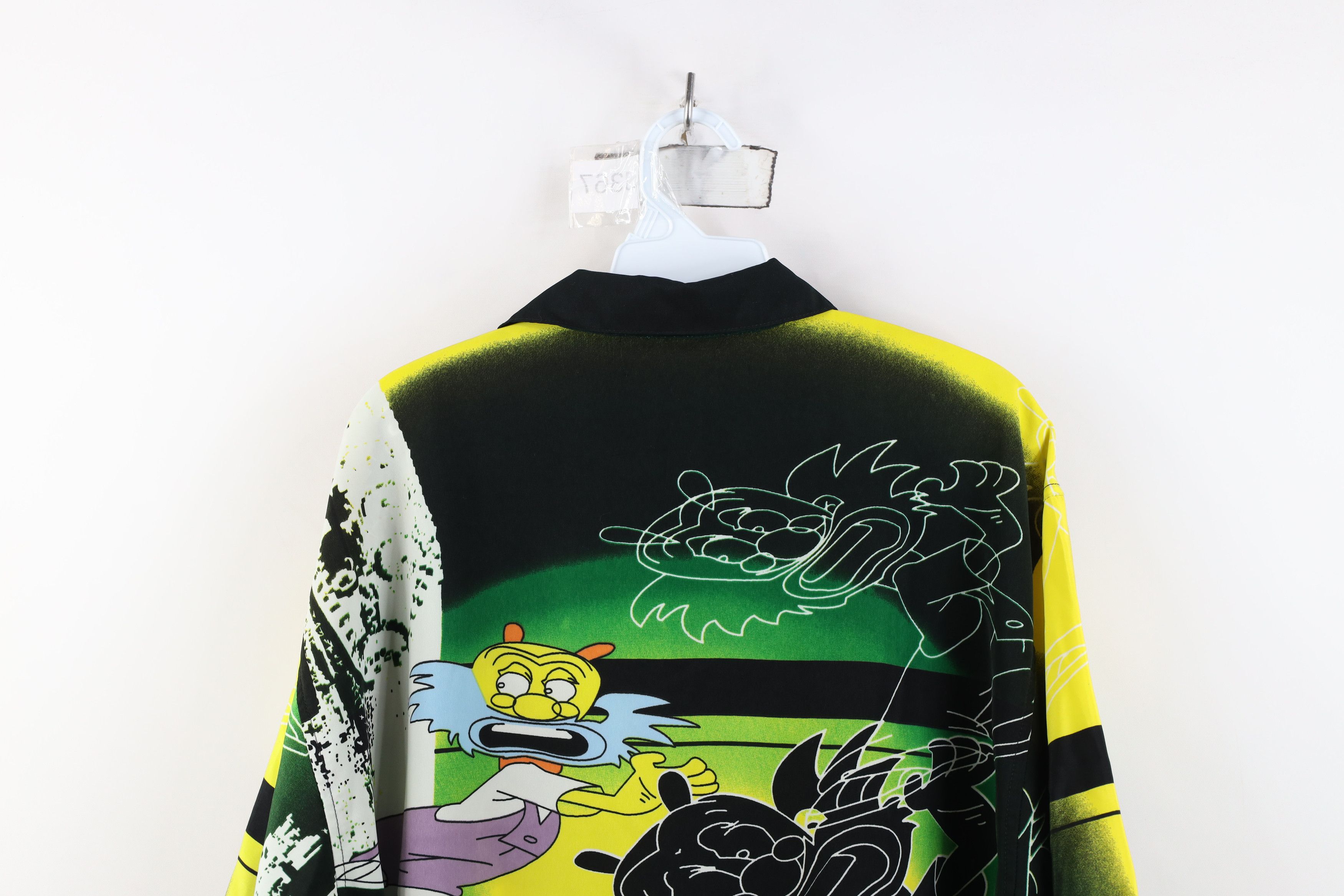 Vintage Vintage 90s Y2K Streetwear Hop Graffiti Cartoon Button Shirt Size US M / EU 48-50 / 2 - 13 Thumbnail