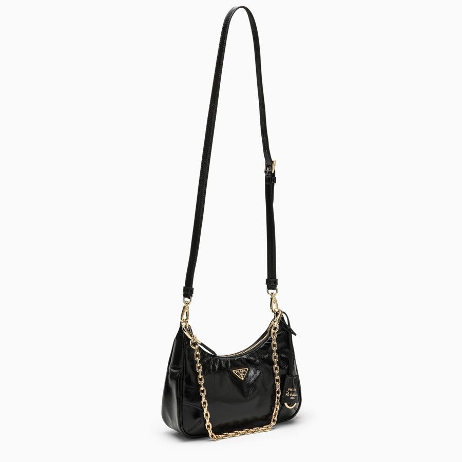 Prada o1d2blof0924 Size : OS / Leather Cross-body Bag In Black Size ONE SIZE - 2 Thumbnail