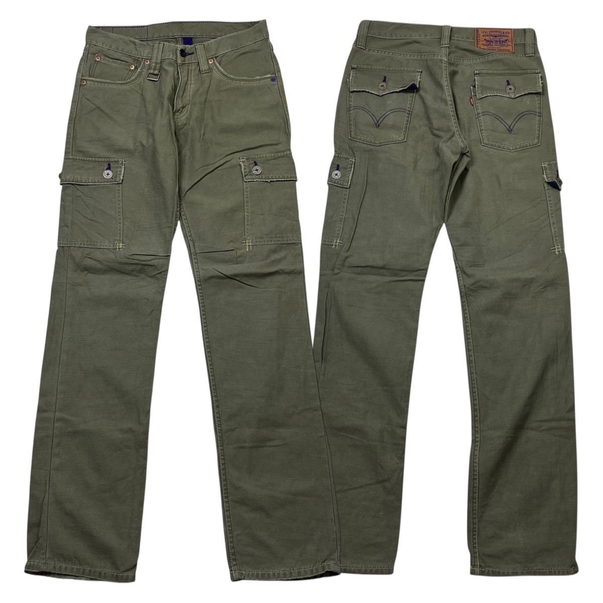 Levi's Vintage 60s Levi’s Cargo Pants | Olive Green | Size 30 Size US 30 / EU 46 - 1 Thumbnail