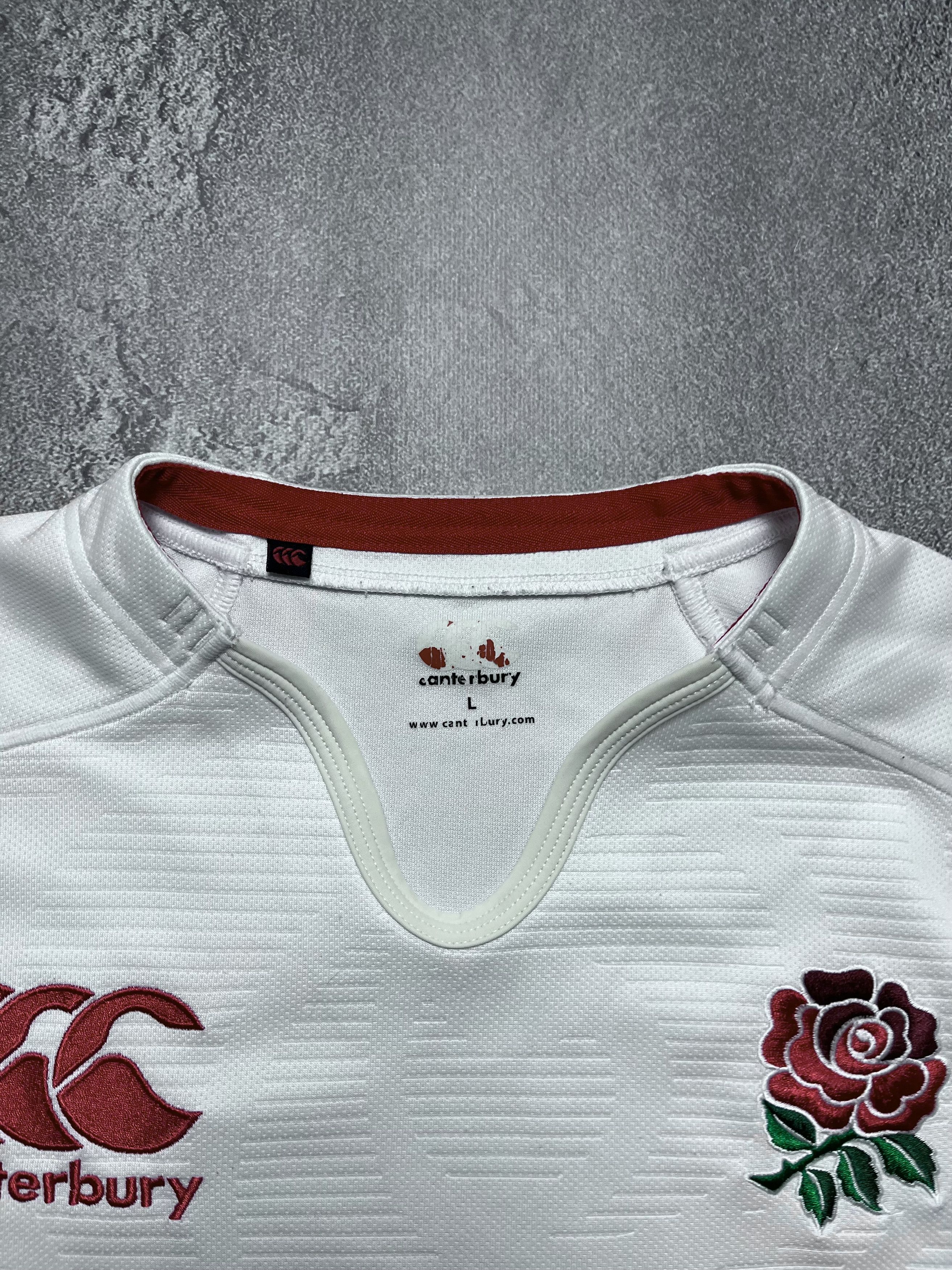 Vintage Canterbury O2 England National Team Rugby Shirt Sports 90s Size US L / EU 52-54 / 3 - 7 Thumbnail