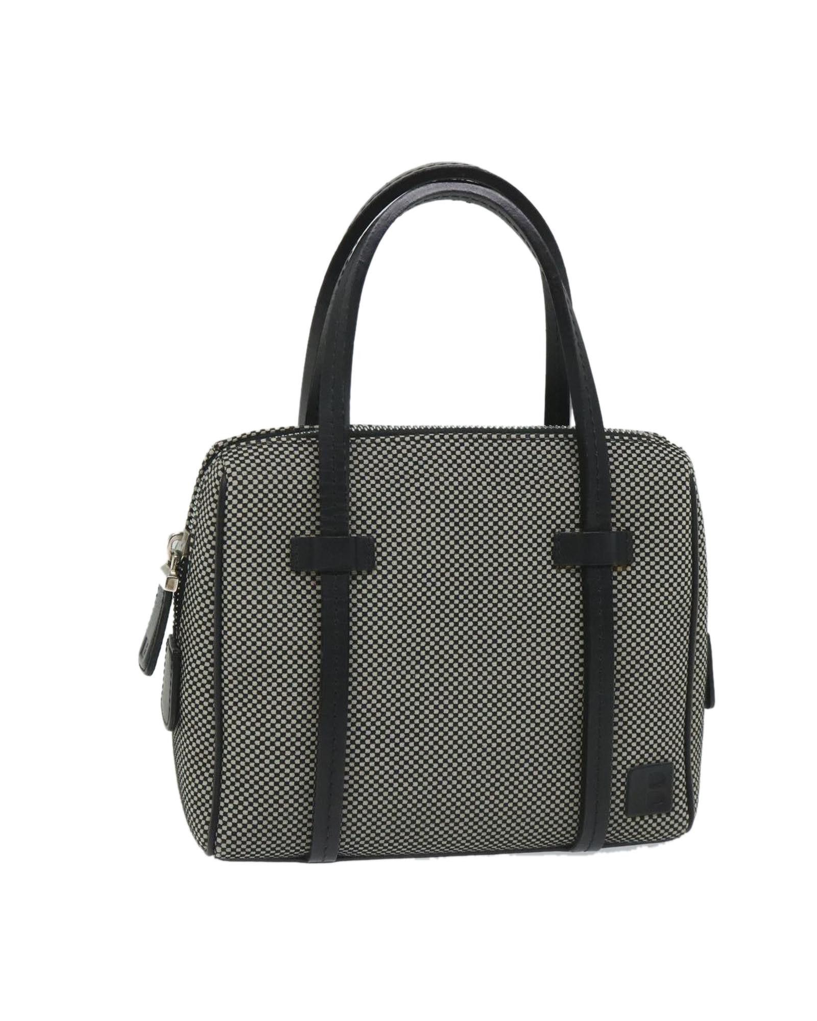 image of Bally Grey Canvas Shoulder Bag, Women's