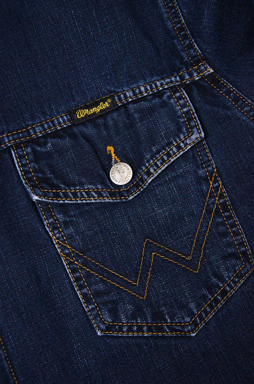 Wrangler Wrangler Authentic Western Denim Jacket Lined – Dark Blue Size US S / EU 44-46 / 1 - 4 Thumbnail