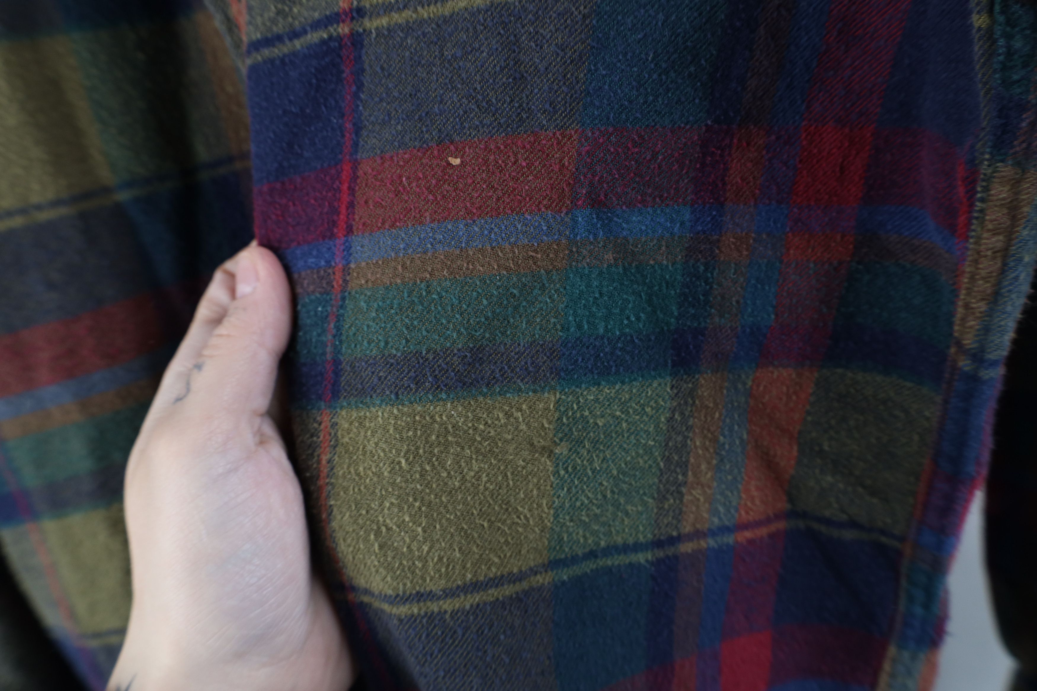 Vintage Vintage 90s Streetwear Rainbow Plaid Flannel Button Shirt Size US M / EU 48-50 / 2 - 10 Thumbnail